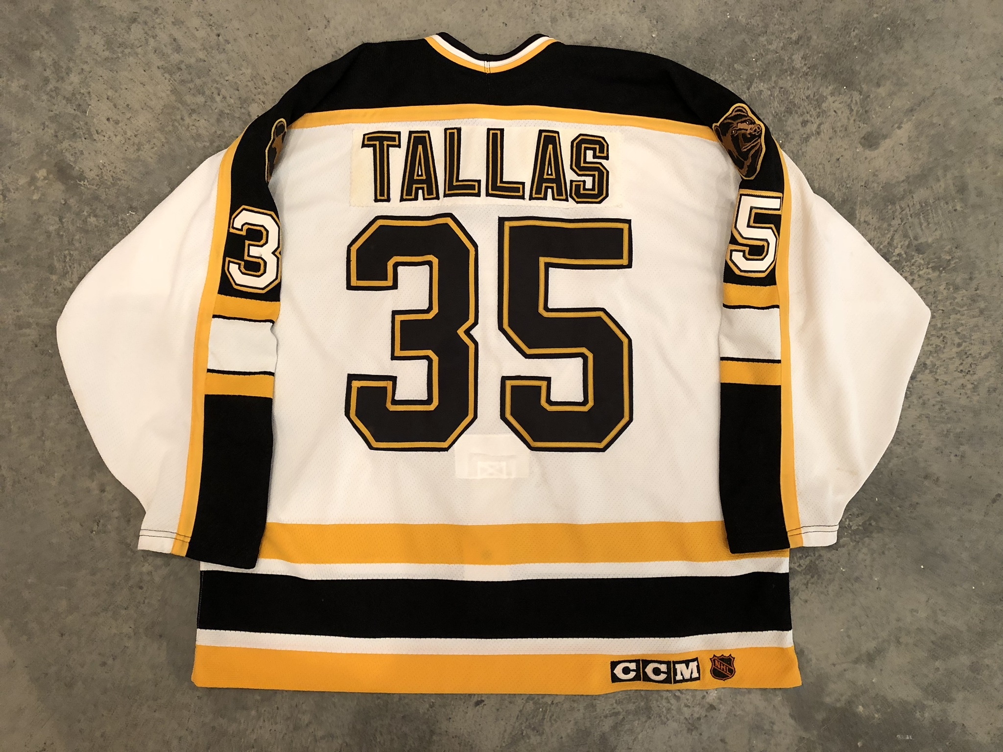 Rob Tallas Bruins — Game Worn Goalie Jerseys