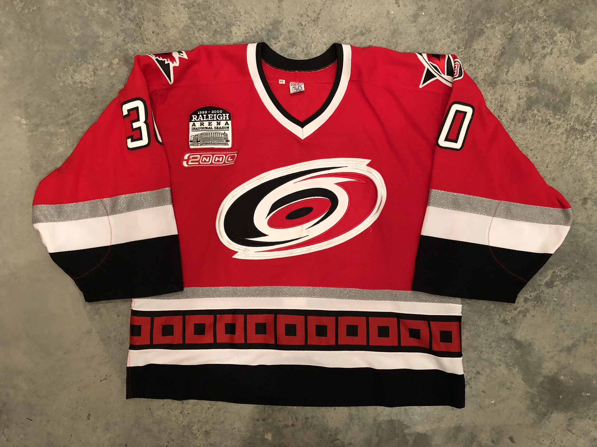 carolina hurricanes game worn jersey