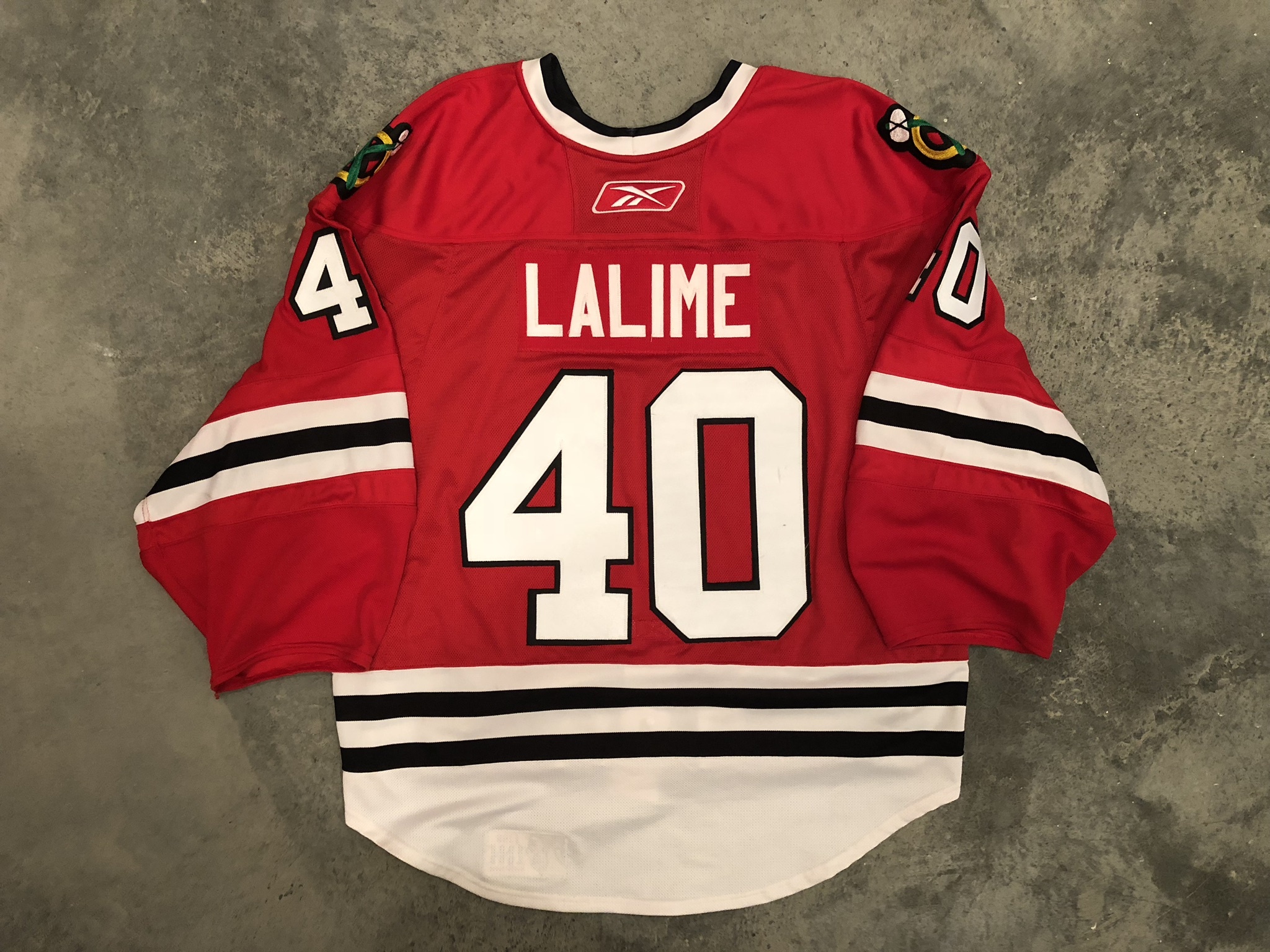 Patrick Lalime Blackhawks — Game Worn 