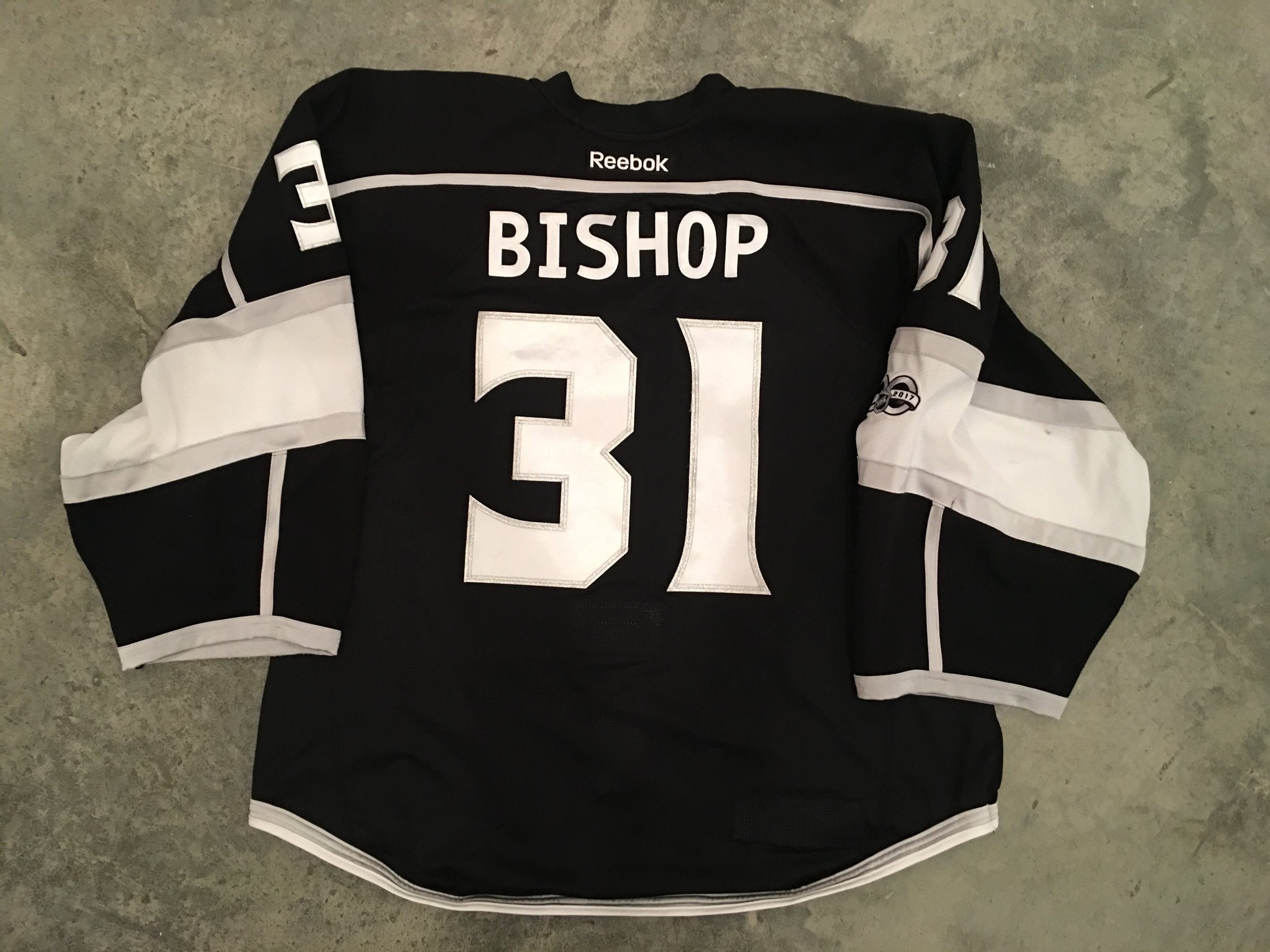 Ben Bishop Kings — Game Worn Goalie Jerseys