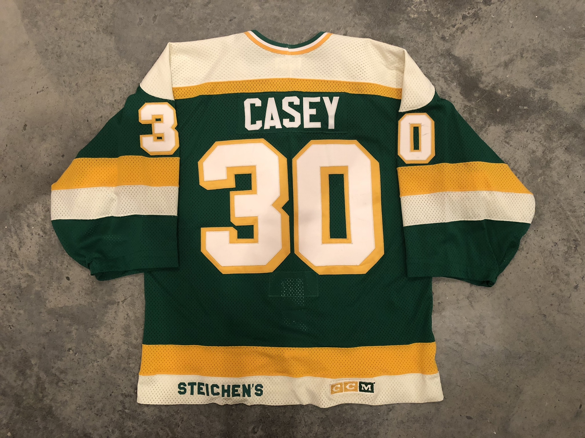 Men's Minnesota North Stars #30 Jon Casey 1988-89 Green CCM Vintage  Throwback Jersey on sale,for Cheap,wholesale from China