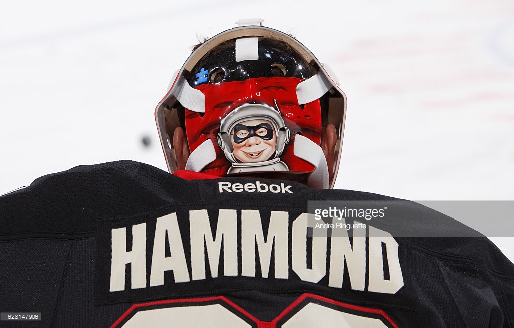 Andrew Hammond Senators — Game Worn Goalie Jerseys