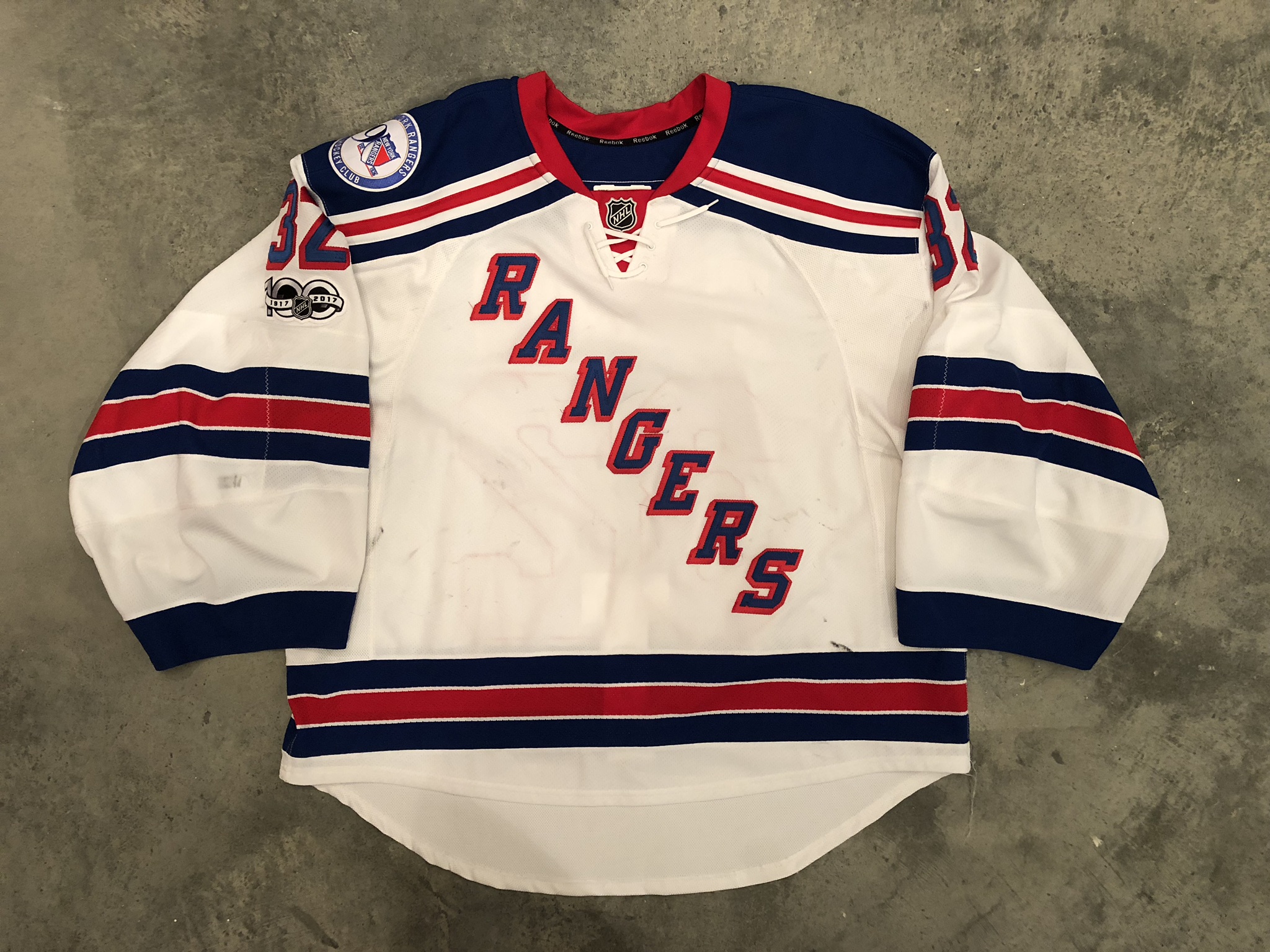 rangers goalie jersey