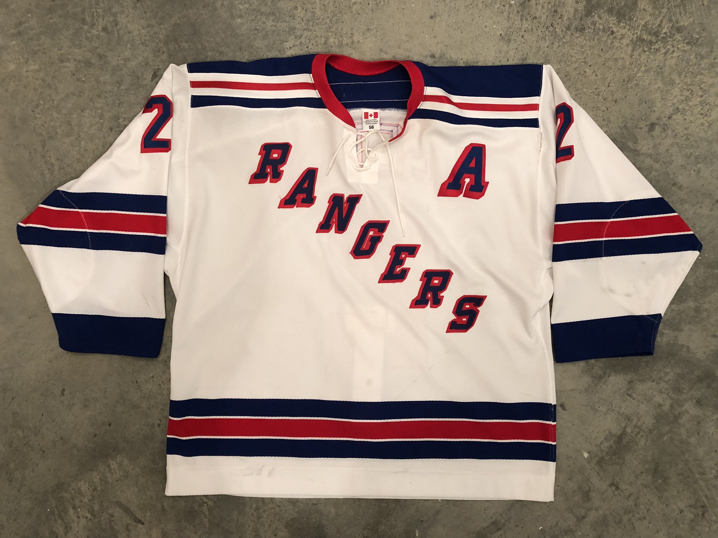 Lot Detail - 1991-1992 Brian Leetch NY Rangers Game Worn Home Jersey