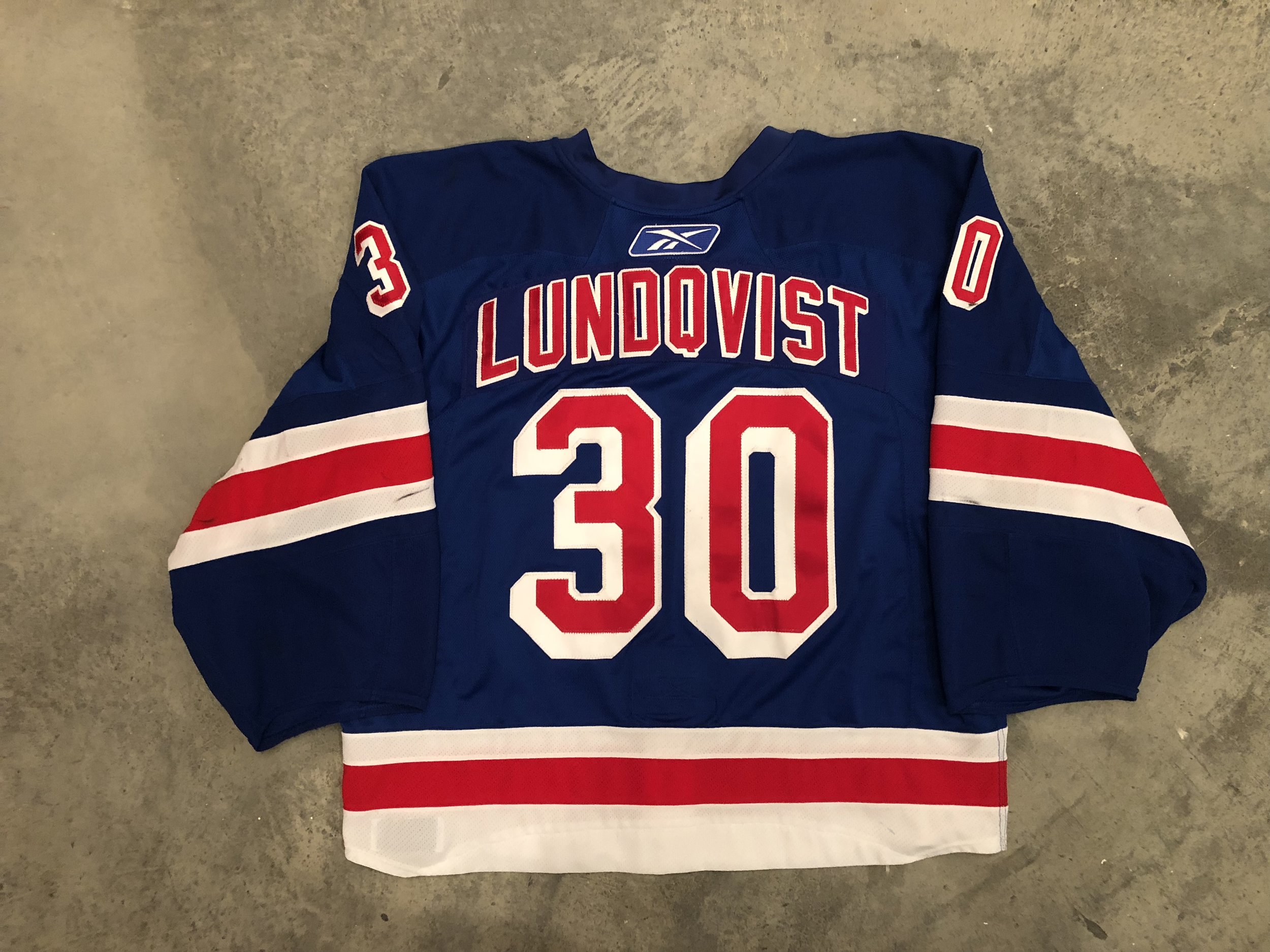 Henrik Lundqvist New York Rangers # 30 Blue Stitched NHL Jersey