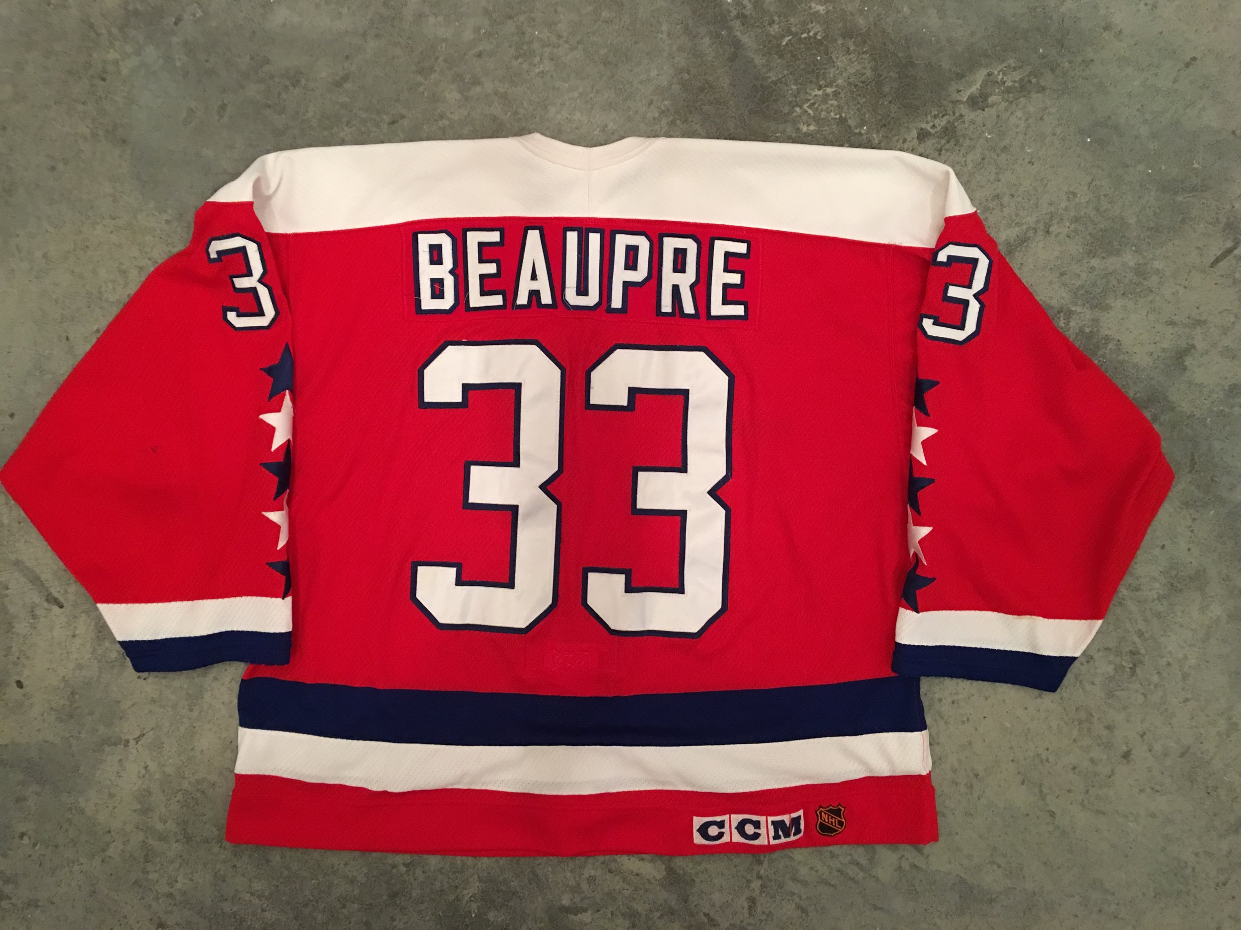 Lot Detail - Don Beaupre Game Used Minnesota North Stars Jersey GU 9.5