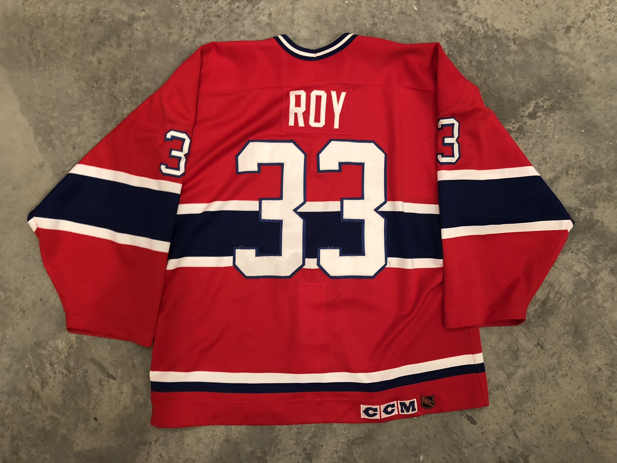 Patrick Roy Canadiens — Game Worn 