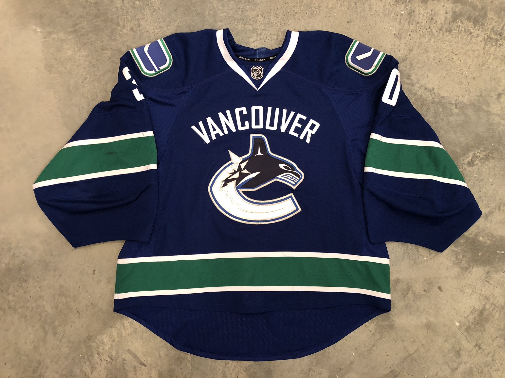 1996-97 Leif Rohlin Vancouver Canucks Game Worn Jersey - Alternate - Team  Letter