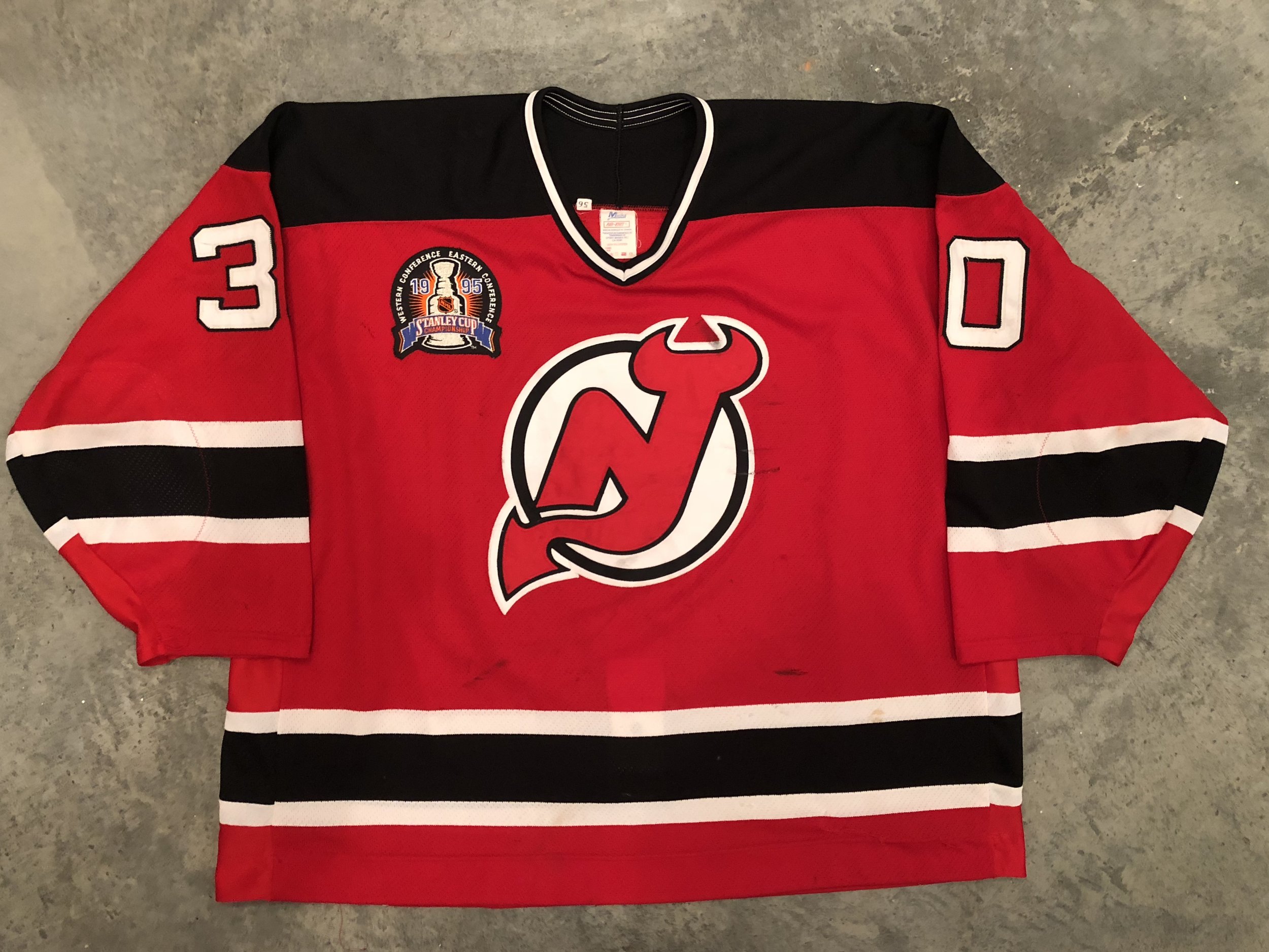 New Jersey Devils Martin Brodeur Official Red Adidas Authentic Adult Home  NHL Hockey Jersey
