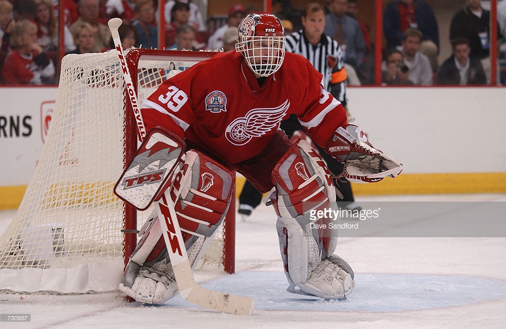 2003-04 Dominik Hasek Game Worn Detroit Red Wings Jersey. , Lot #81632