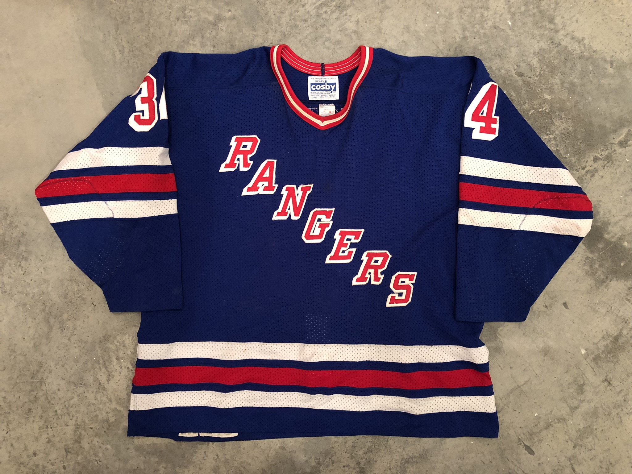 Vintage 90s Jersey NY RANGERS Hockey Leetch Ccm T-shirt Large