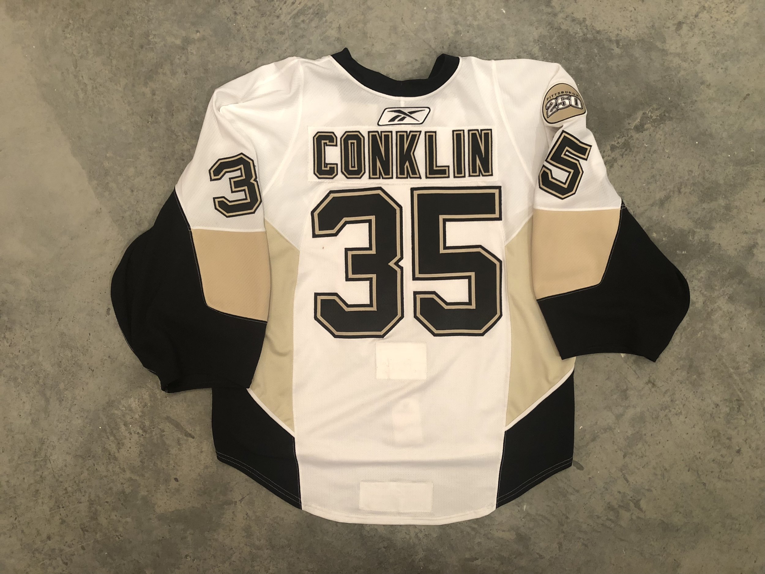 2007-08 Pittsburgh Penguins Road (White) Set 1 Game Worn Jerseys