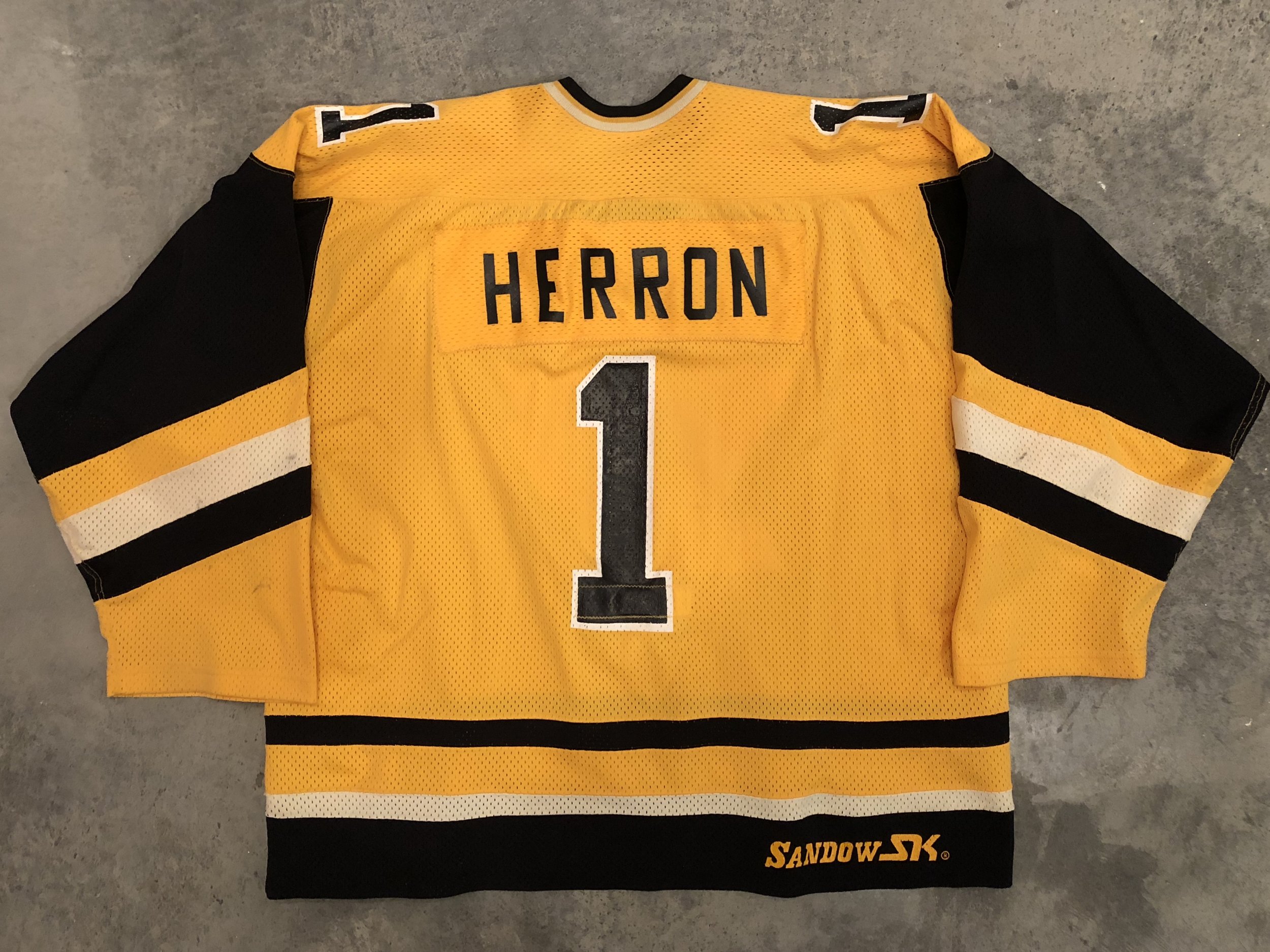 Denis Herron Penguins — Game Worn Goalie Jerseys