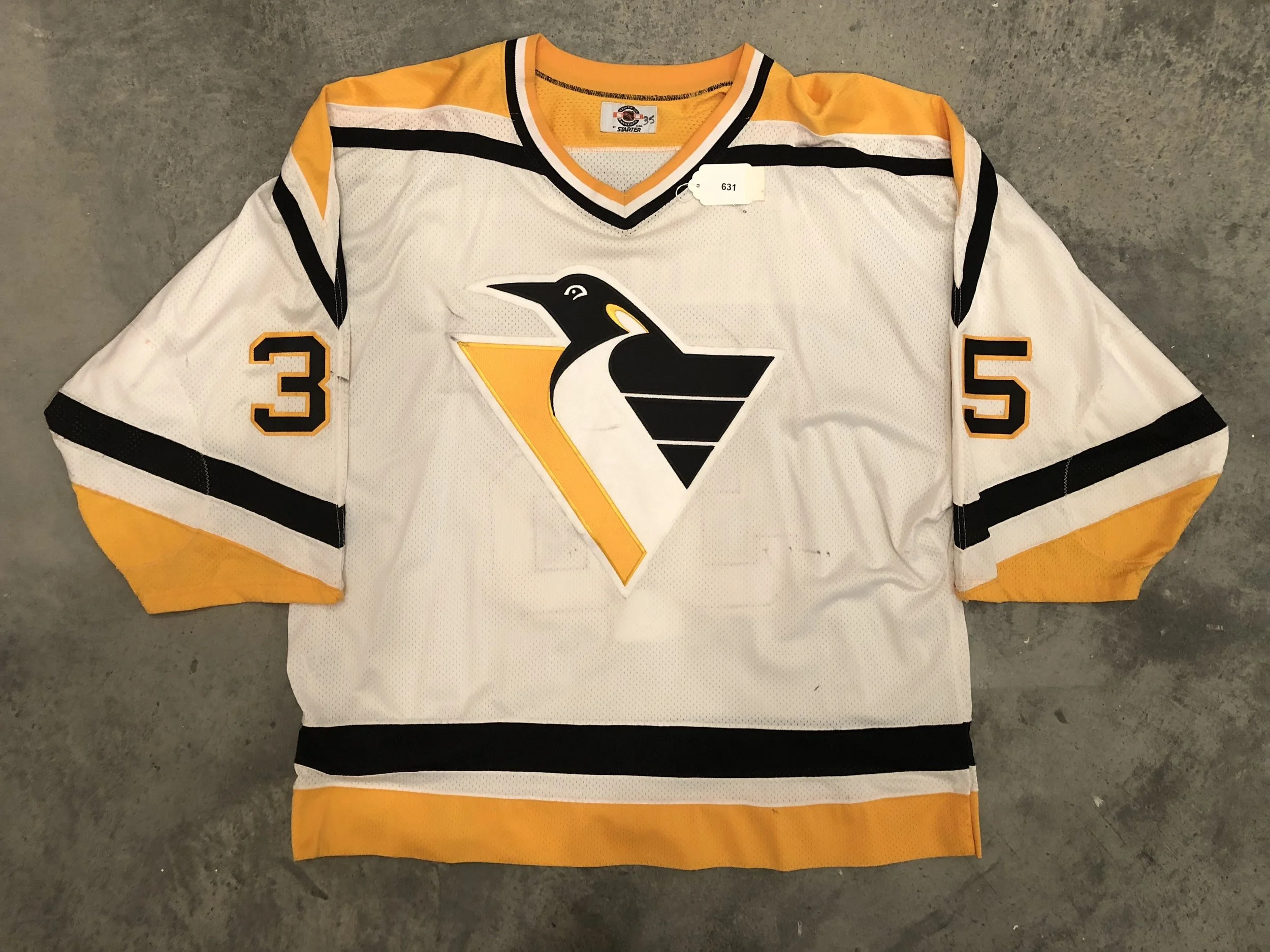 penguins game worn