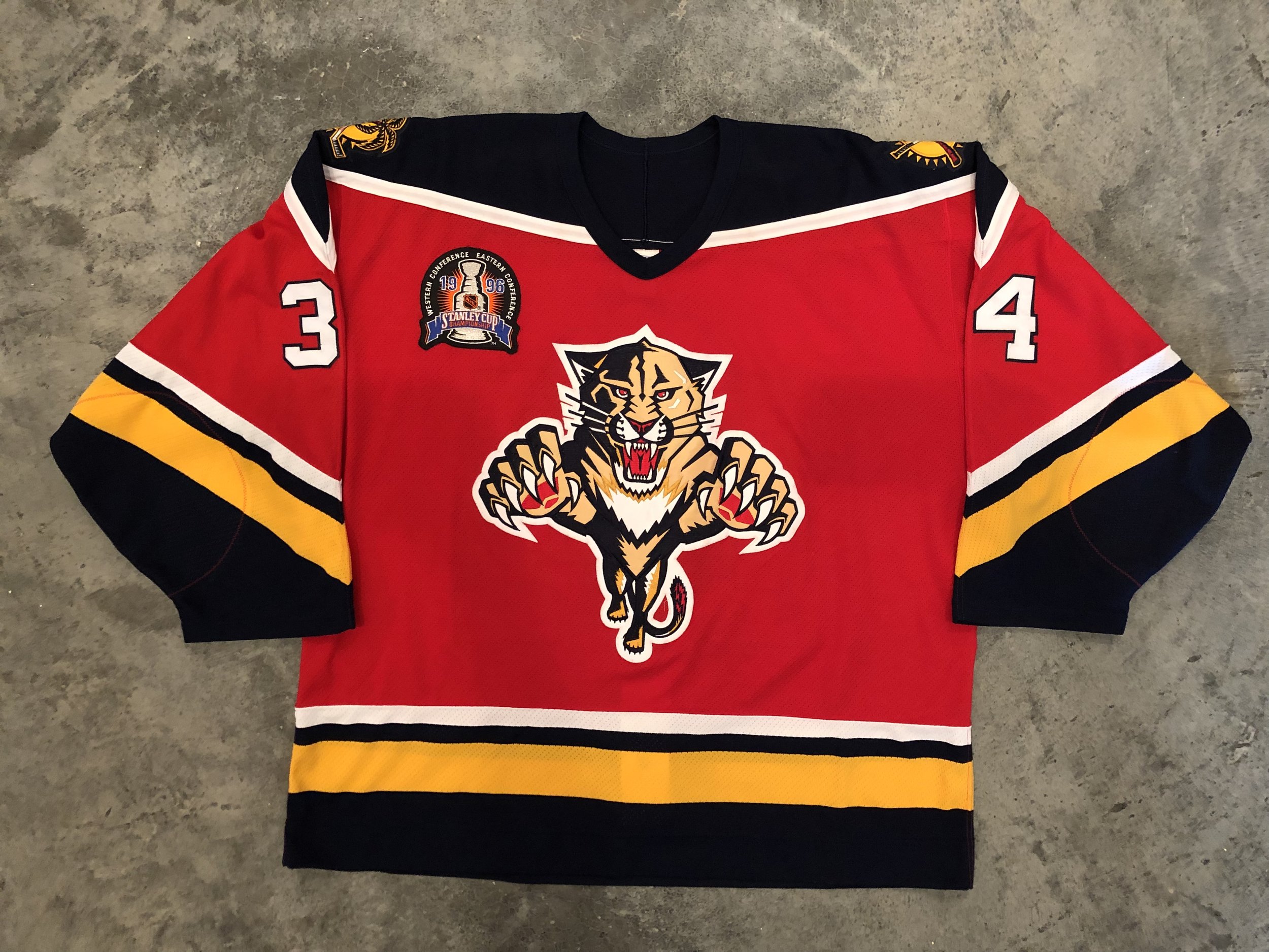 90's John Vanbiesbrouck Florida Panthers CCM NHL Jersey Size Large