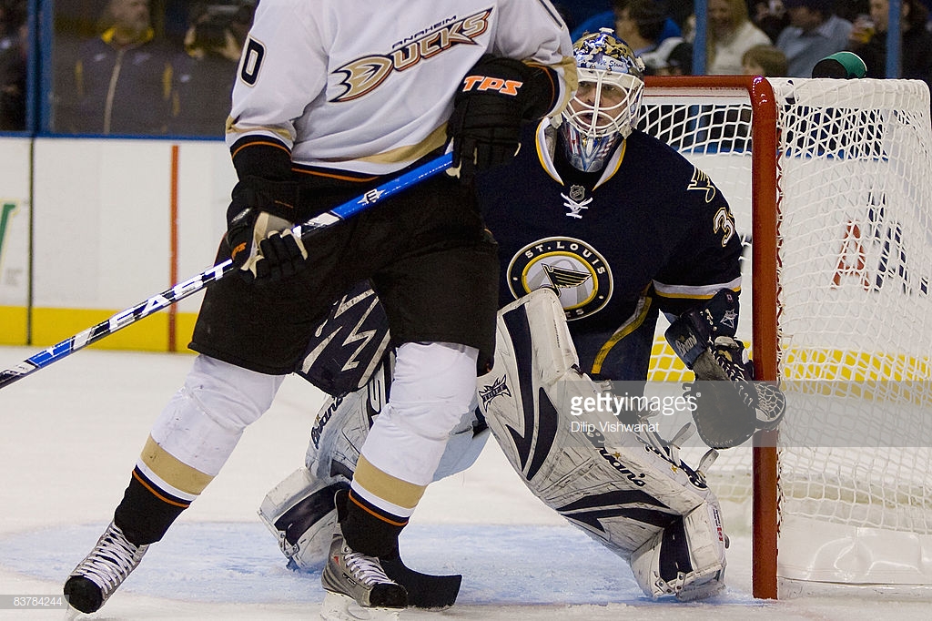 Manny Legace Blues — Game Worn Goalie Jerseys