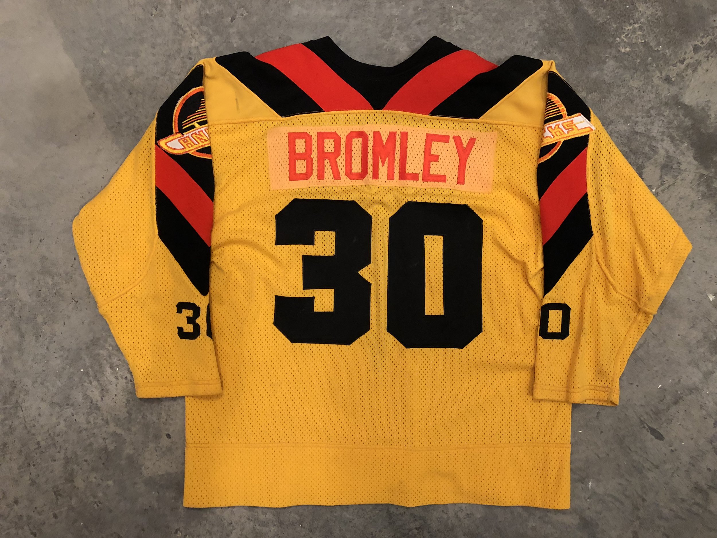 Gary Bromley Canucks — Game Worn Goalie Jerseys
