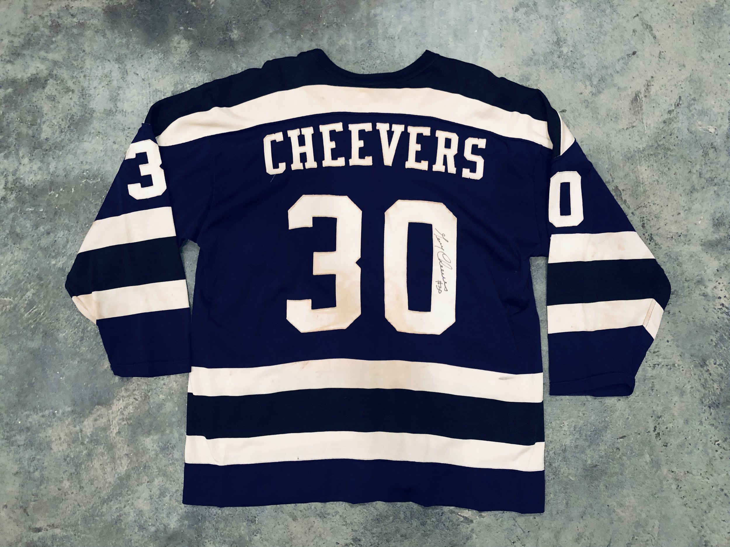 70's Gerry Cheevers Cleveland Crusaders Pro Joy WHA Jersey Size