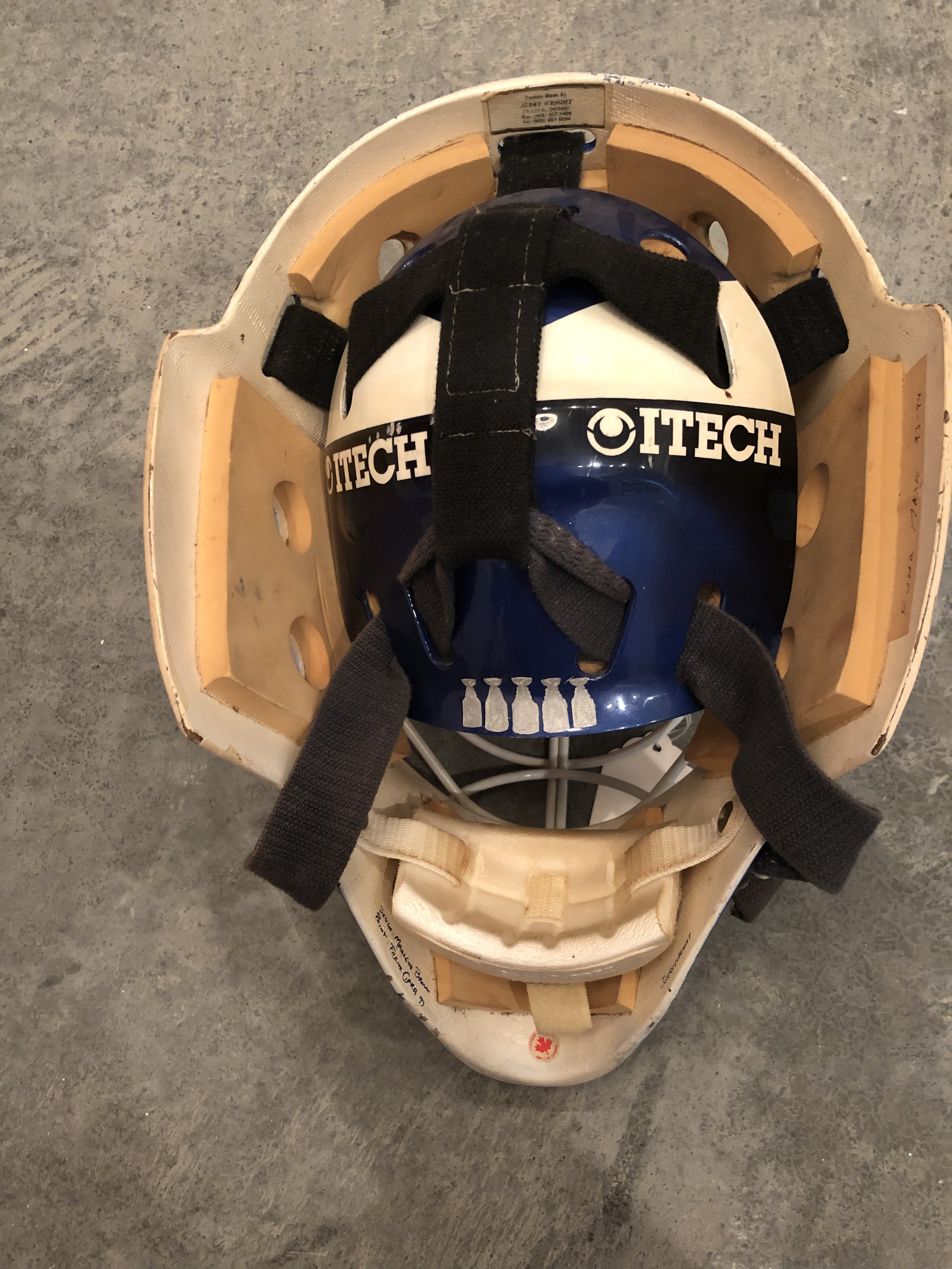 Grant Fuhr's 1993-94 Buffalo Sabres Game Worn Goalie Mask