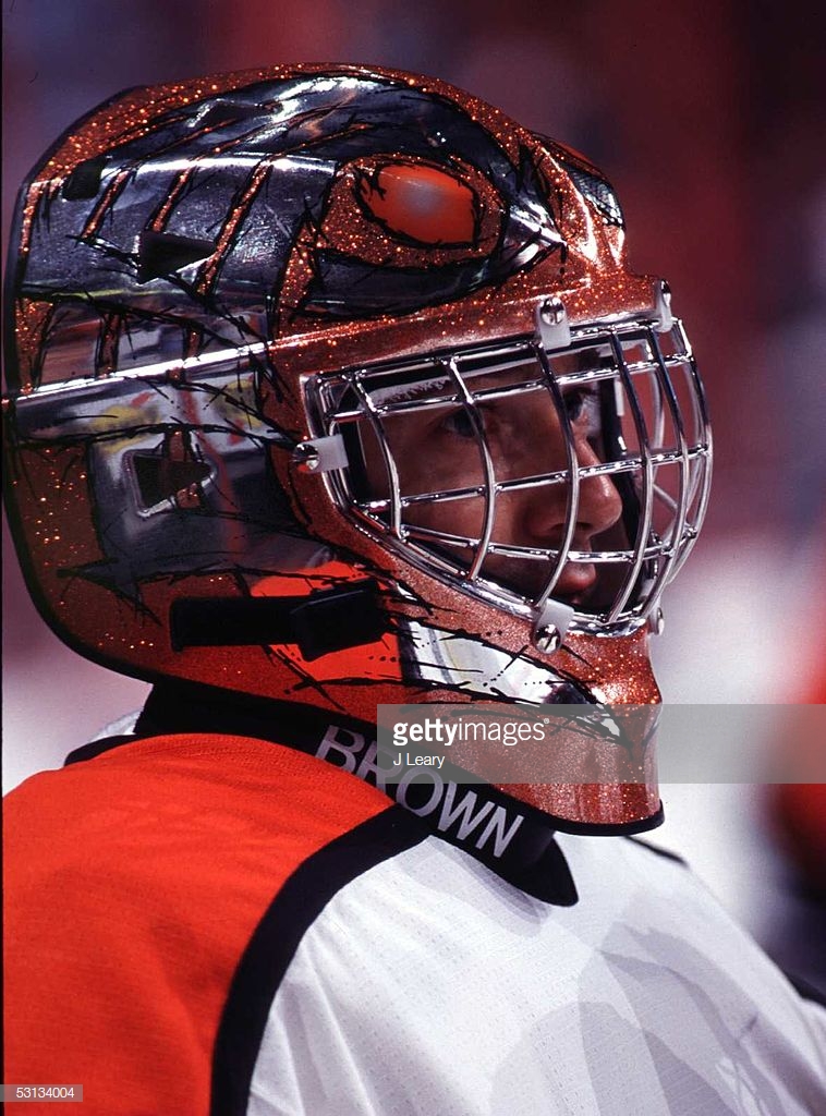 Vanbiesbrouck Flyers mask — Game Worn Goalie Jerseys