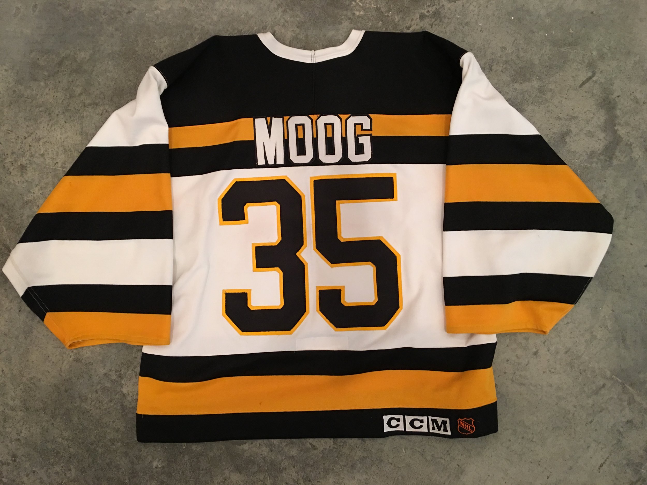NHL Boston Bruins 1991-92 uniform and jersey original art