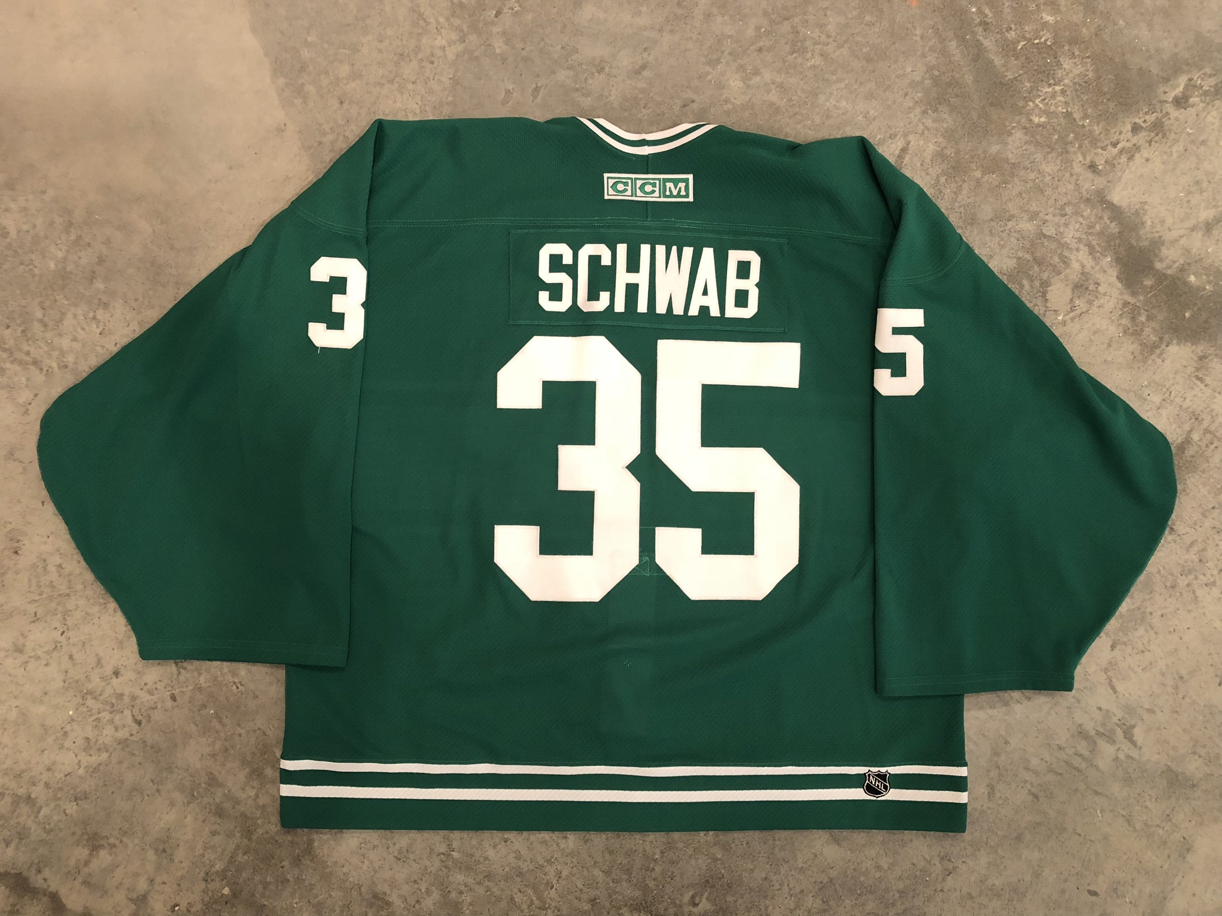 Corey Schwab St. Pats Leafs — Game Worn Goalie Jerseys