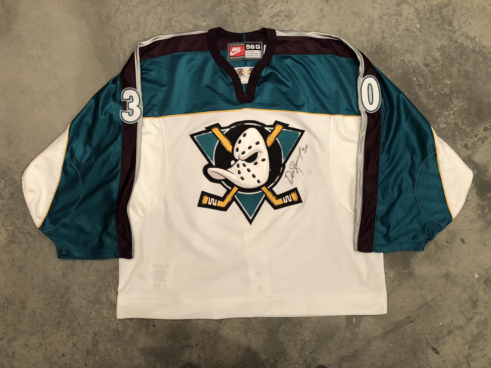 anaheim ducks game worn jersey