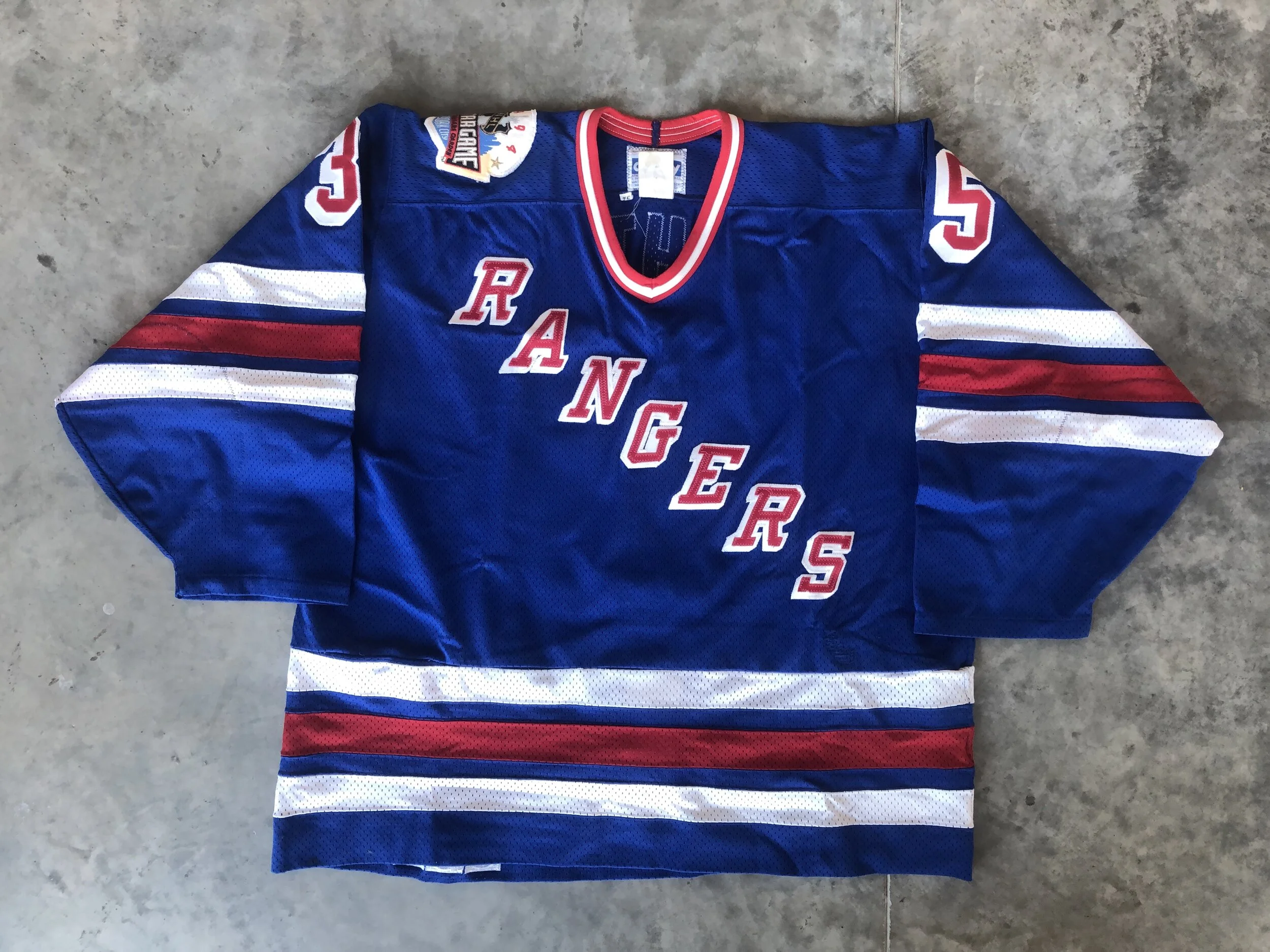 new york rangers game worn jerseys