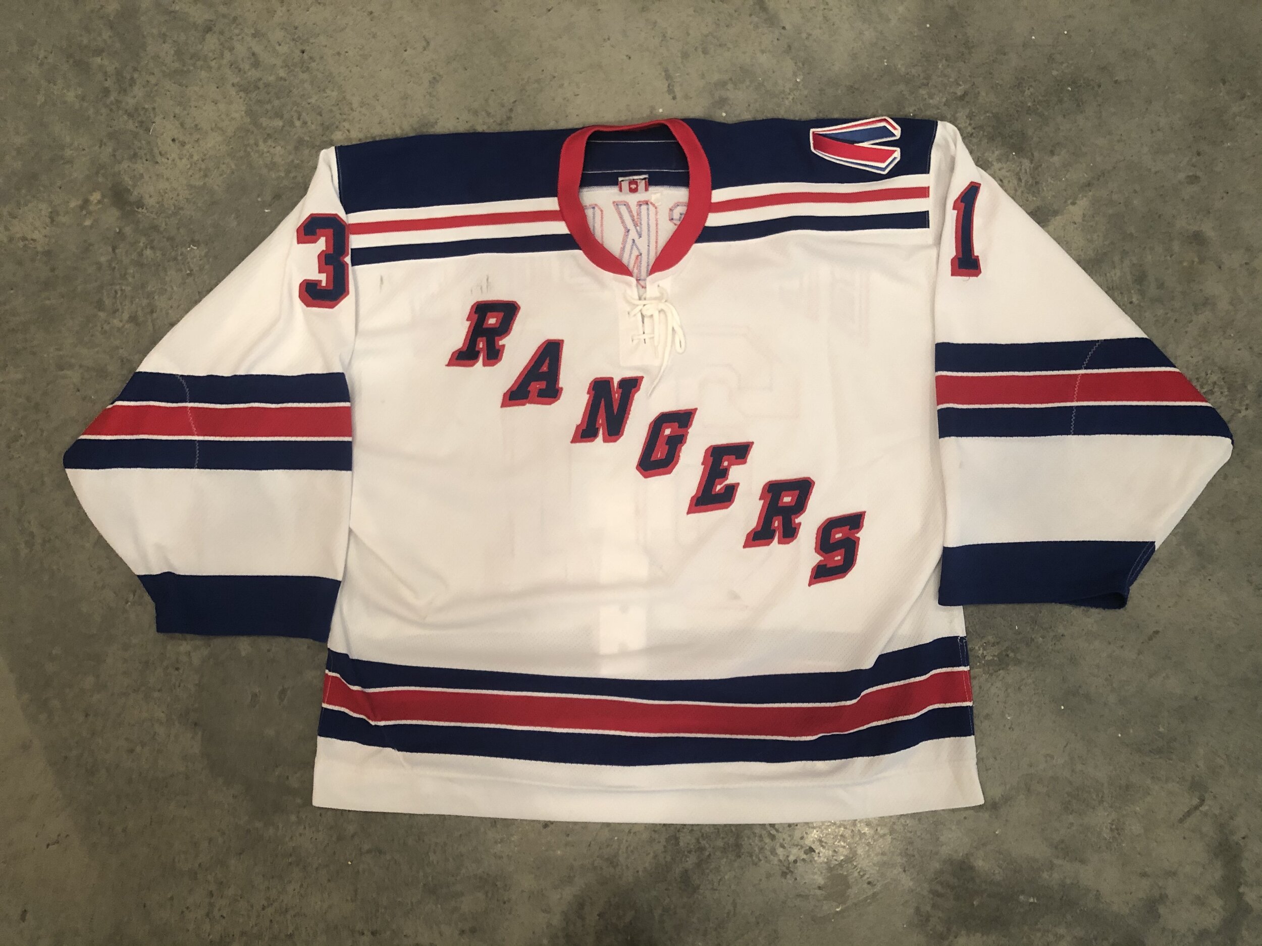 Rangers Jerseys — Game Worn Goalie Jerseys