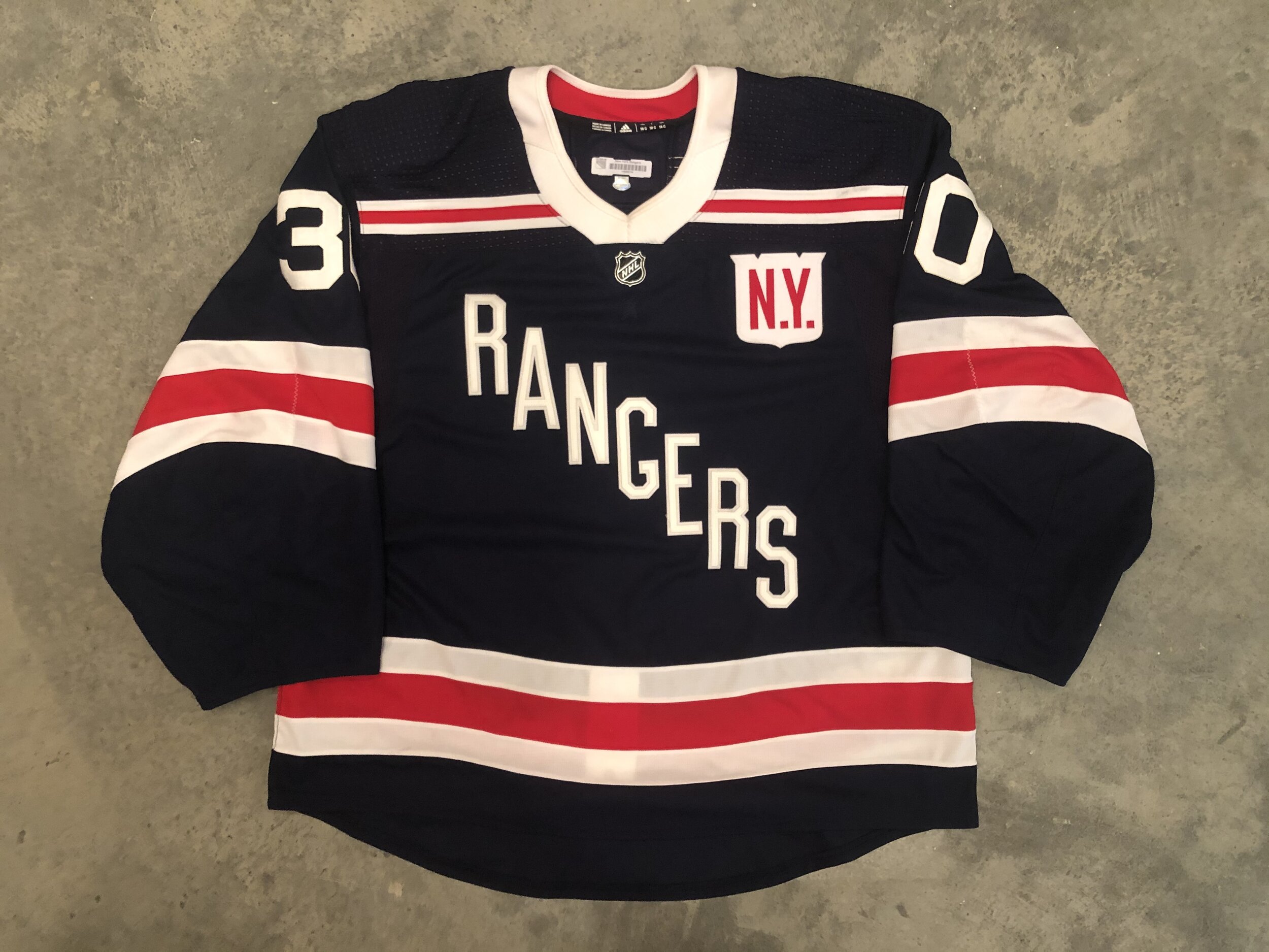 Dan Cloutier Rangers — Game Worn Goalie Jerseys