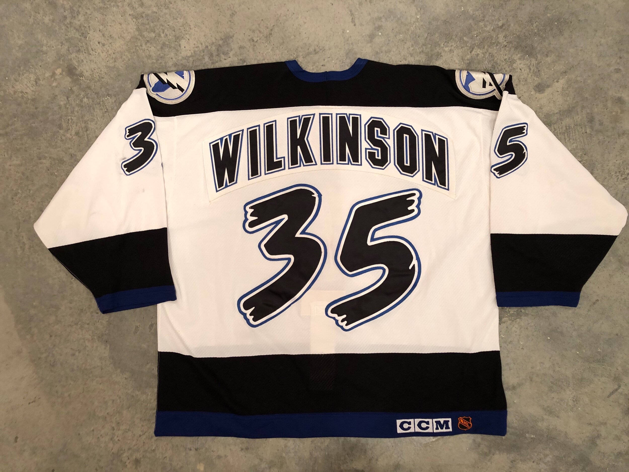 Derek Wilkinson Lightning — Game Worn Goalie Jerseys