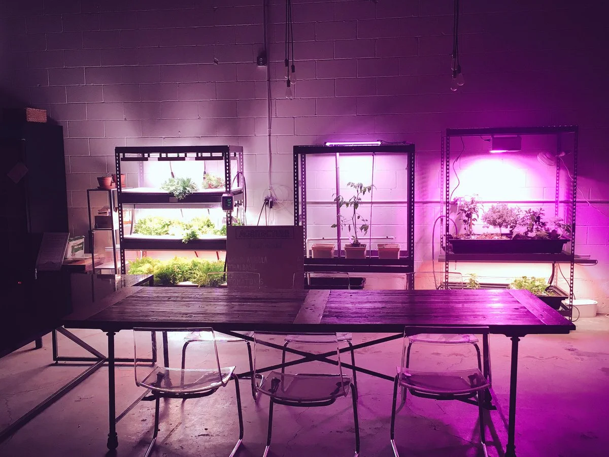 Agritecture storefront office. Also exhibited at NYC AgTech Week 2016.