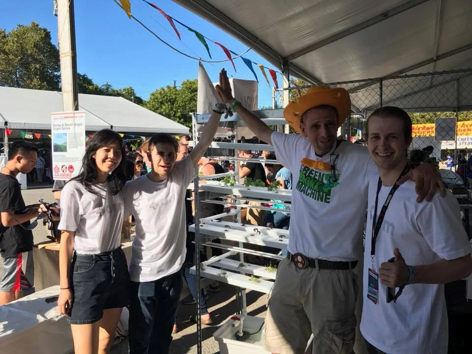 At New York Maker Faire 2017 with Stephen Ritz.