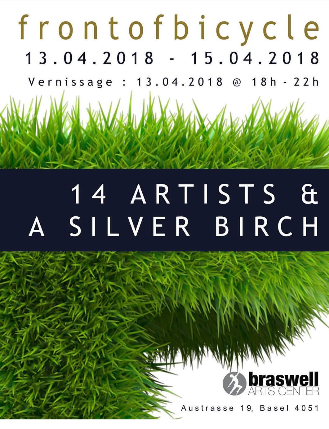 14 artists & a silver birch - frontofbicycle 04.2018 / Basel / Switzerland
