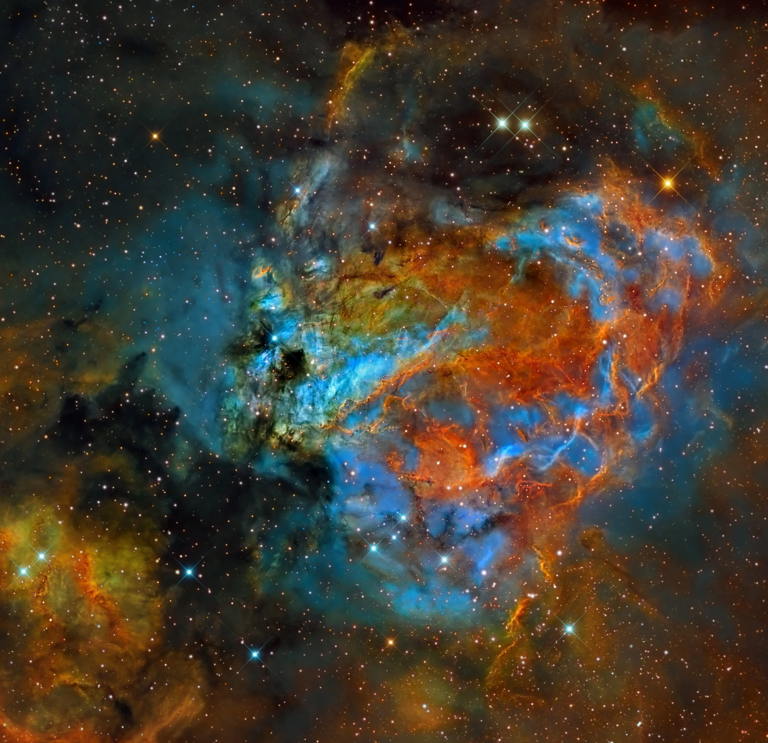 M 17, The Swan or Omega Nebula