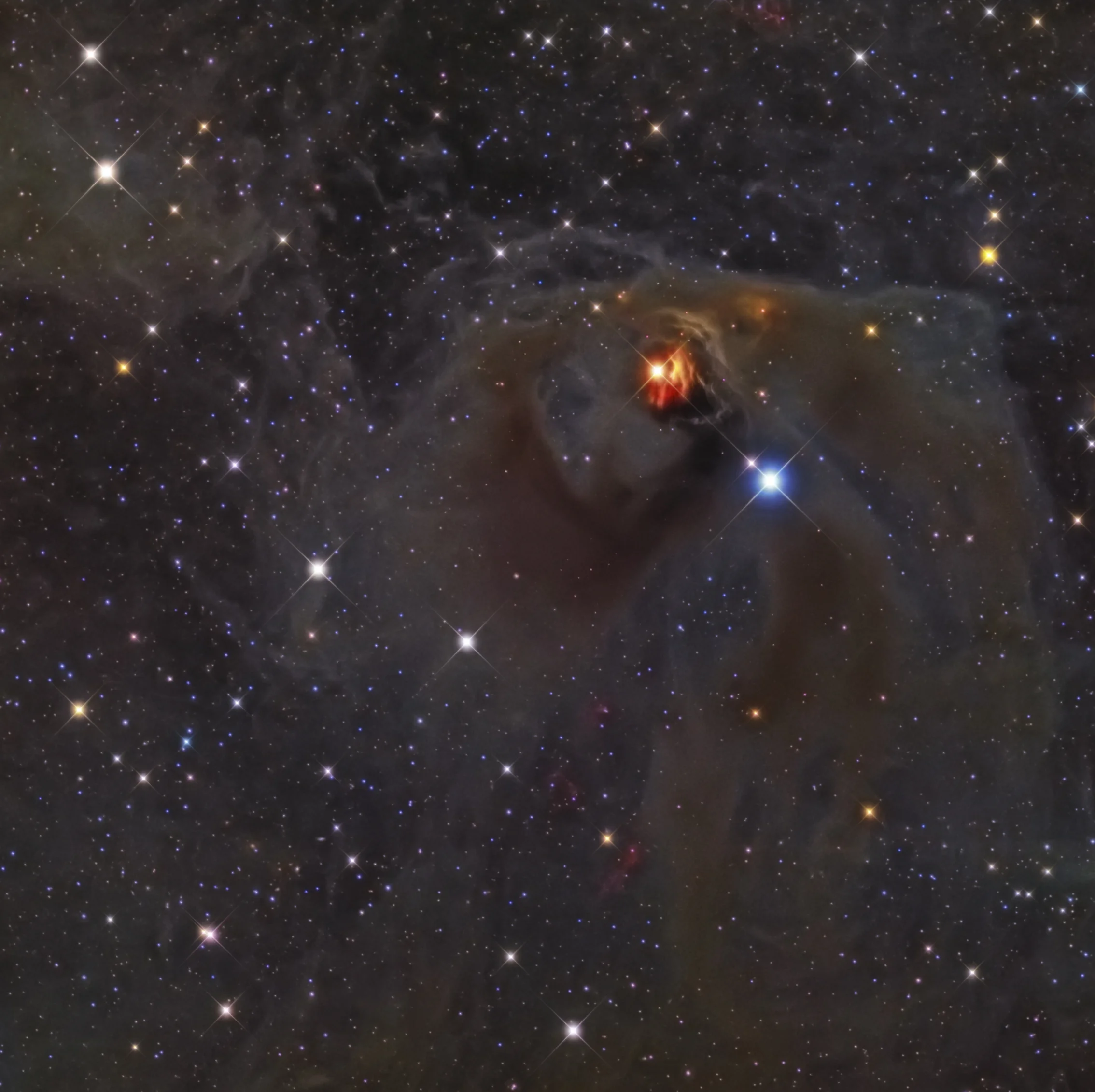 NGC 1555, 1554 Hind's Variable Nebula