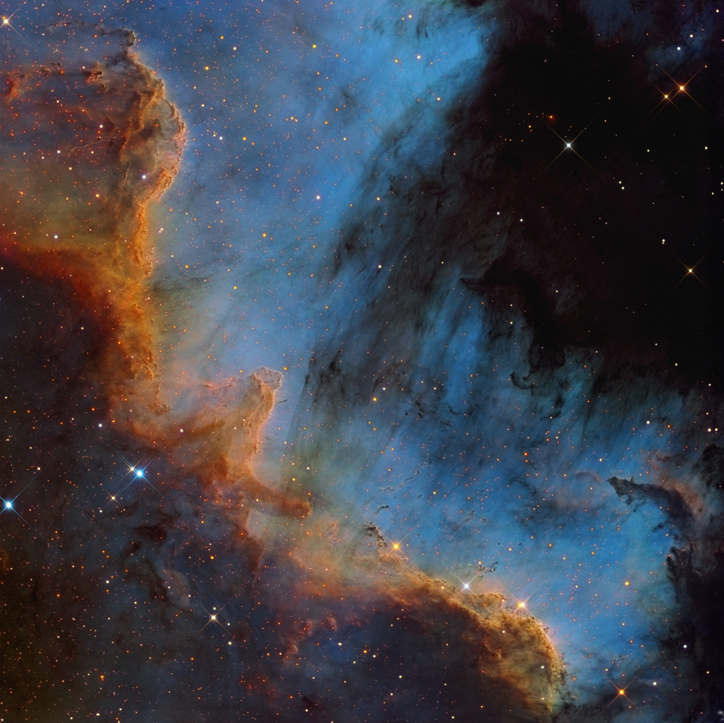 NGC 7000, The Wall