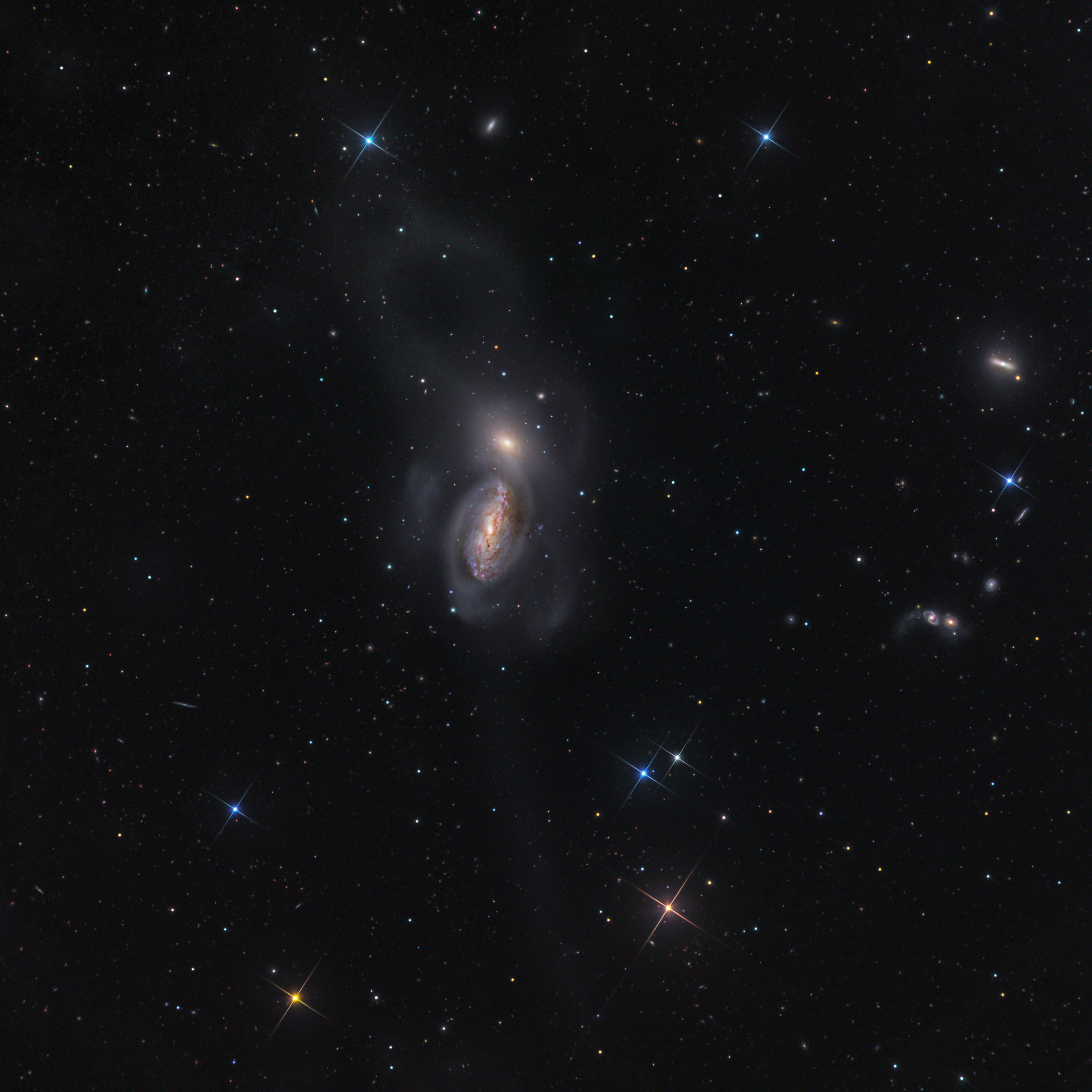 NGC 3227 (SSRO Cito, Chile & SWO New Mexico)