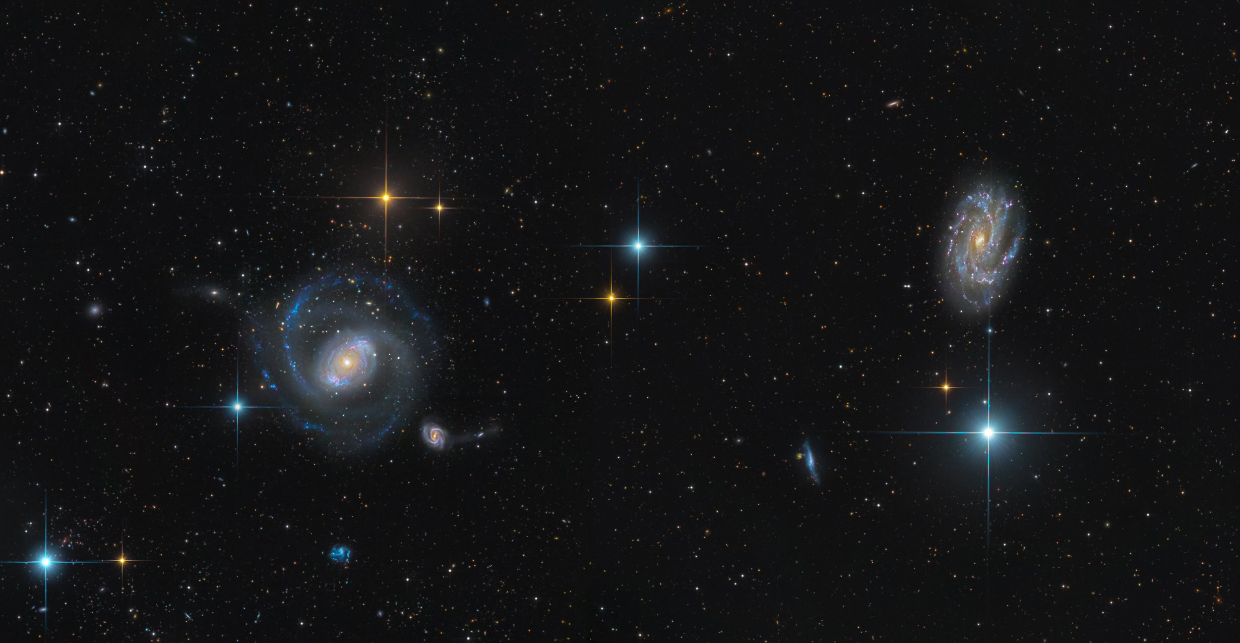 NGC 4151 and 4145 Mosaic (SWO in New Mexico)