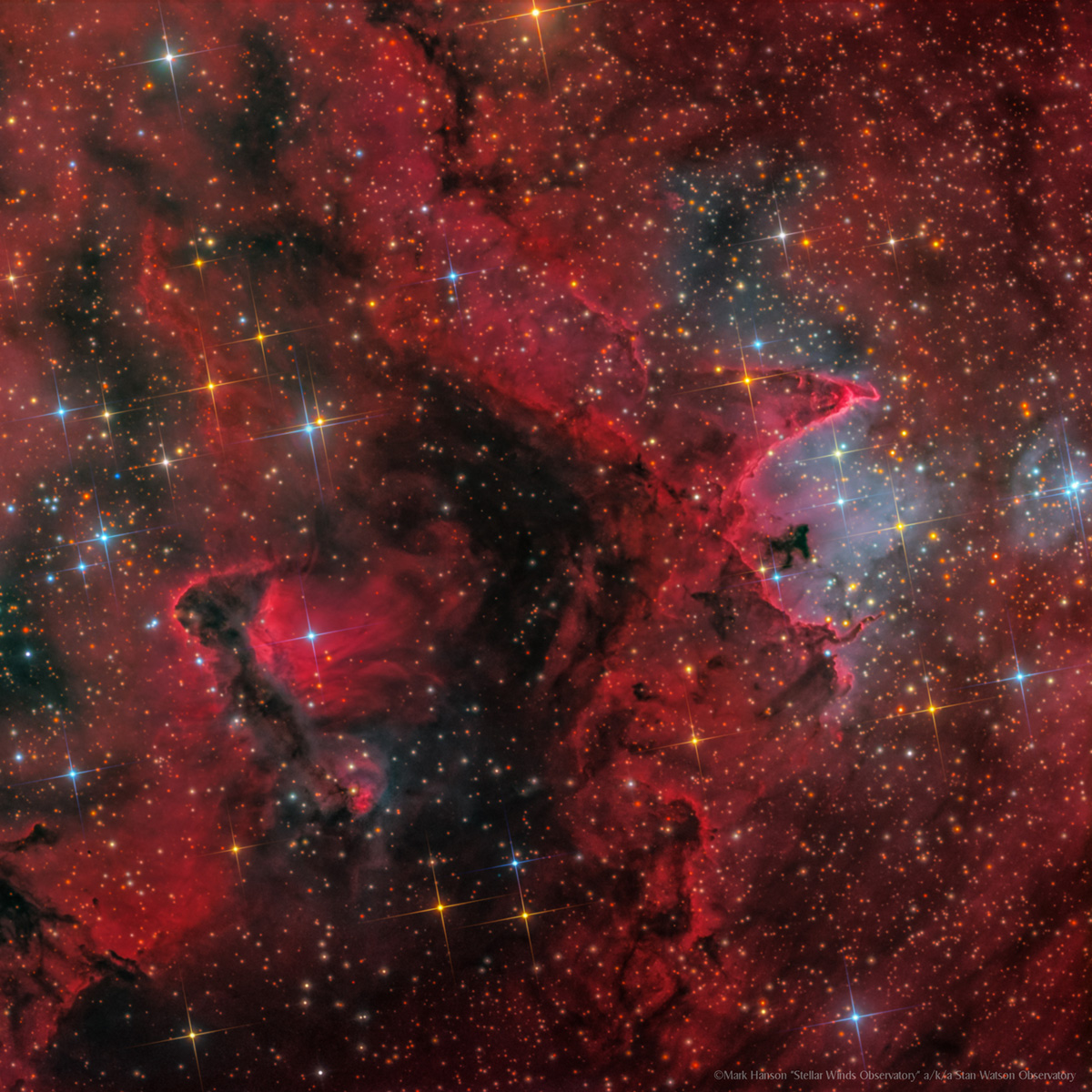 IC 1871 and SFO12 deep within the Soul Nebula