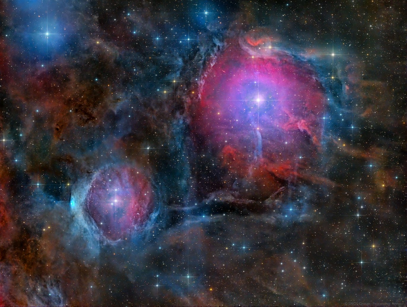 Sharpless 293-295 "Falls of Blue"