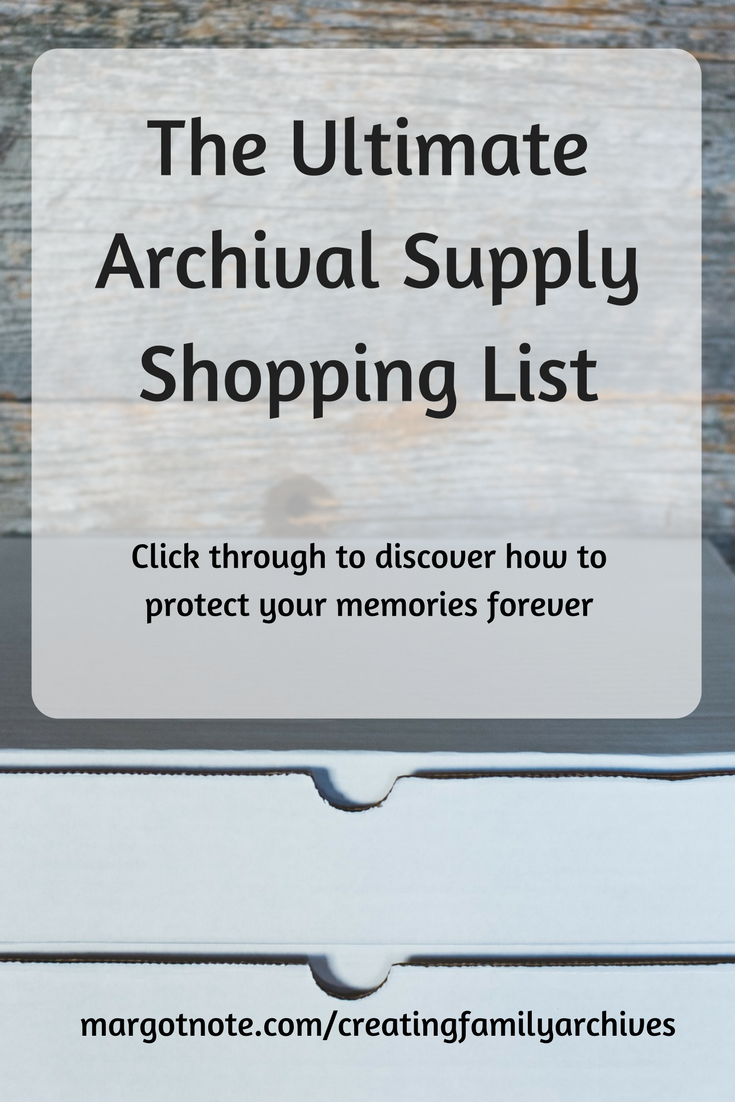 The Ultimate Archival Supply Shopping List