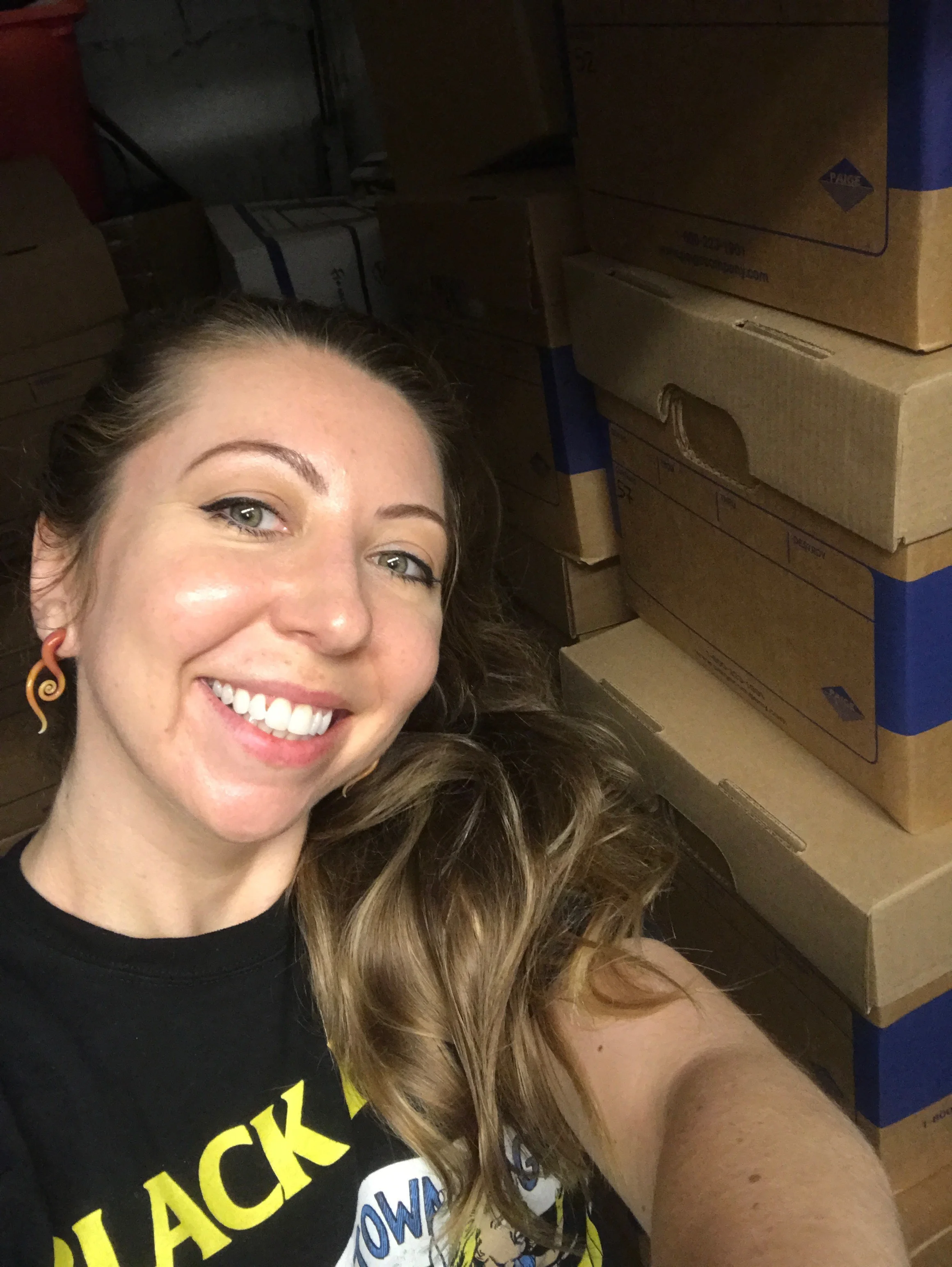 One happy archivist: I'm glowing with pride and SWEAT!