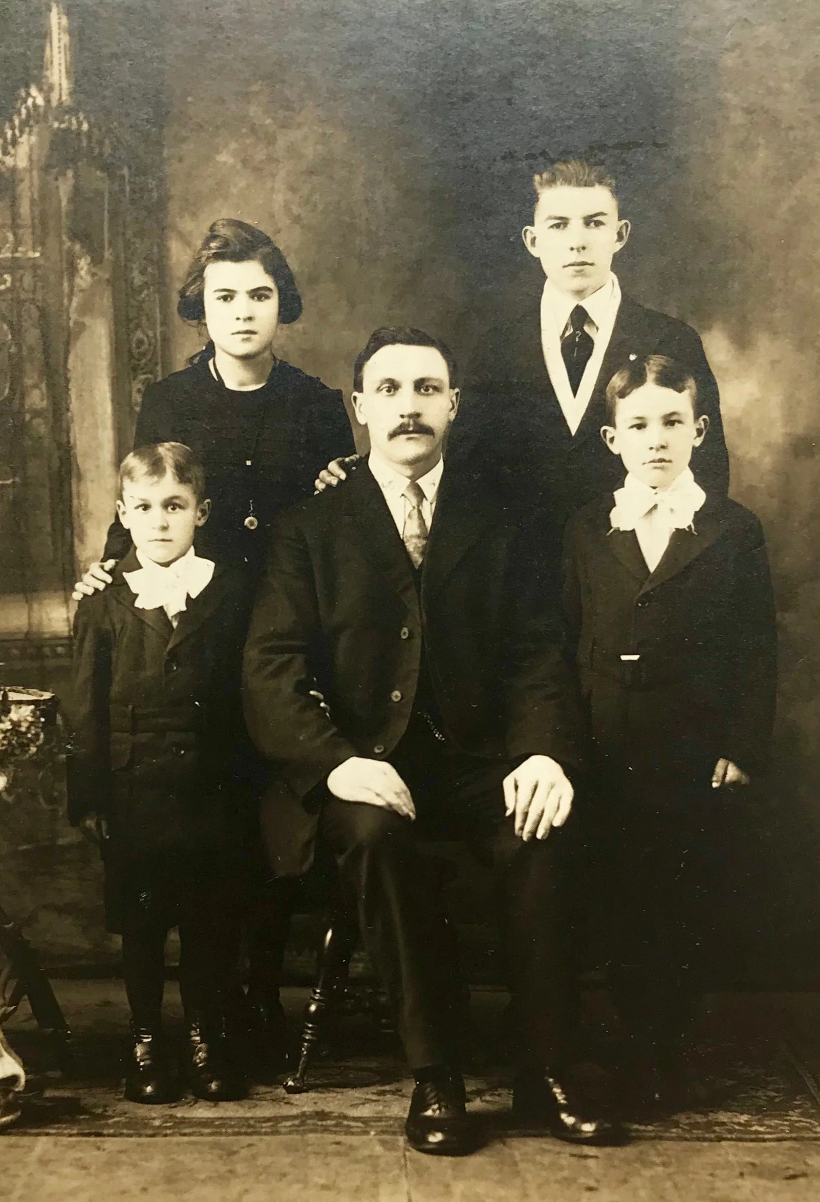 Detail from cabinet card