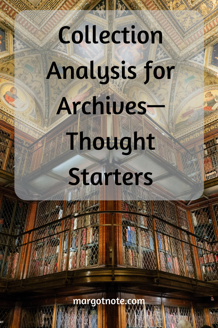 Collection Analysis for Archives—Thought Starters