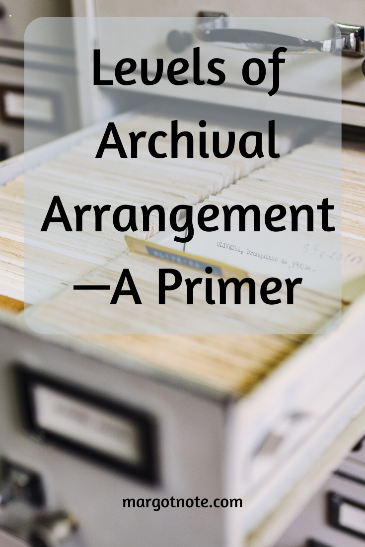 Levels of Archival Arrangement—A Primer