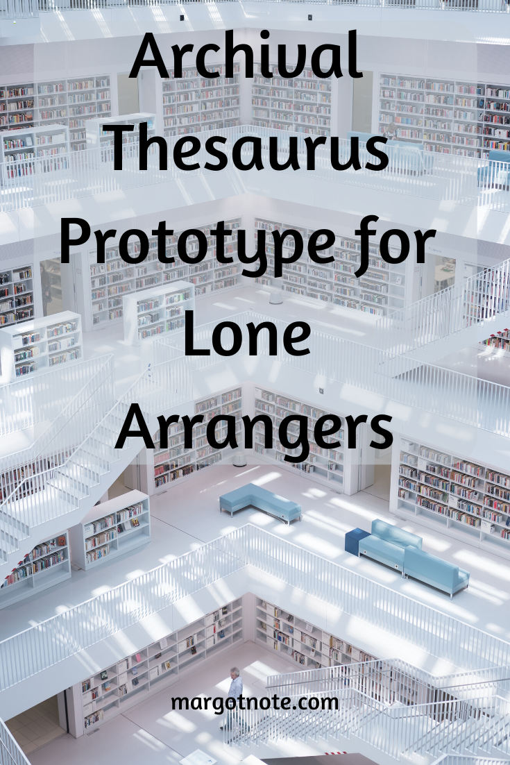 Archival Thesaurus Prototype for Lone Arrangers