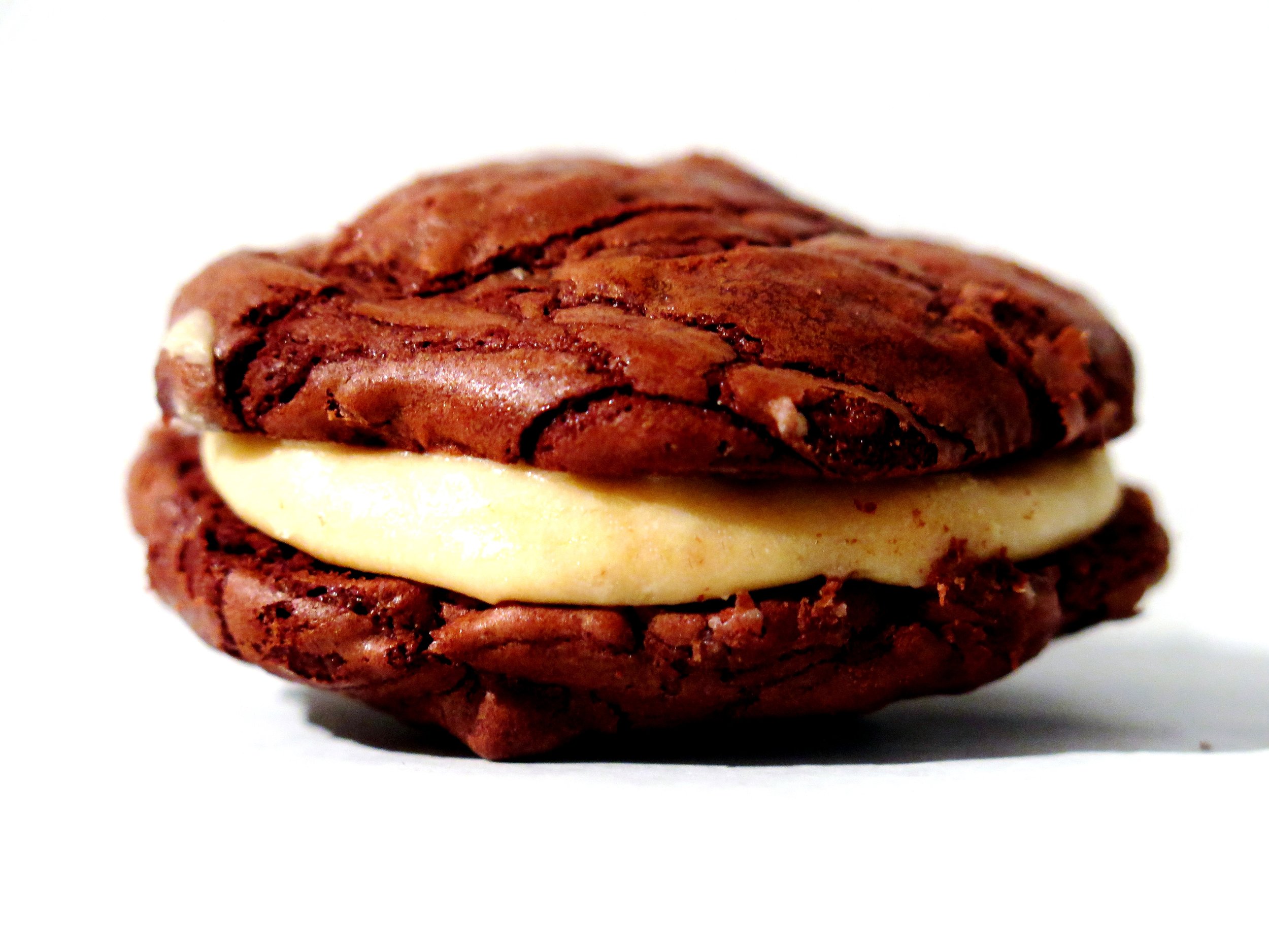 Salted Caramel-filled Chewy Chocolate Brownie Cookies