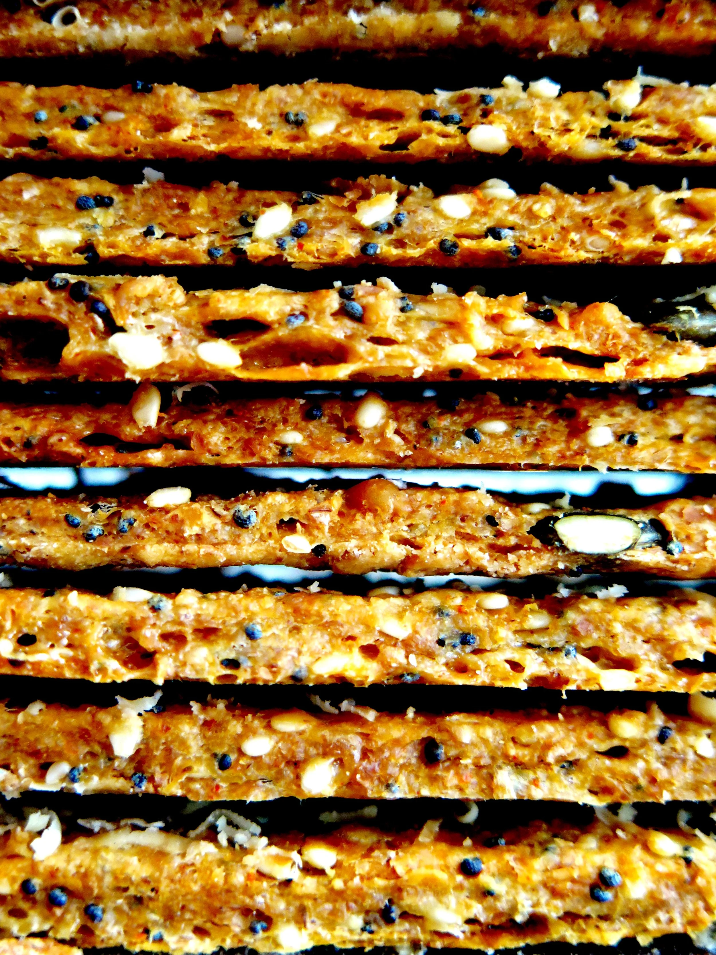 Seeded Spelt Crackers - Recipe