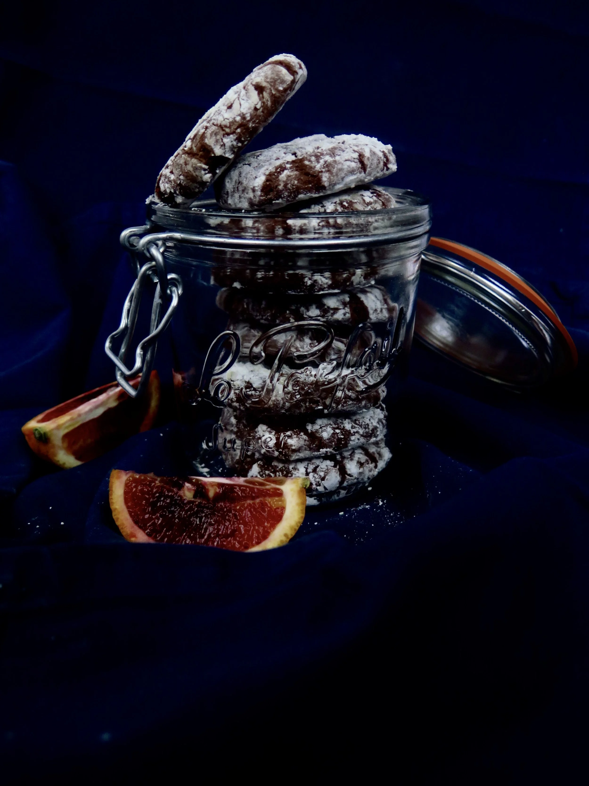 Chewy Triple Chocolate Nutella & Orange Cookies